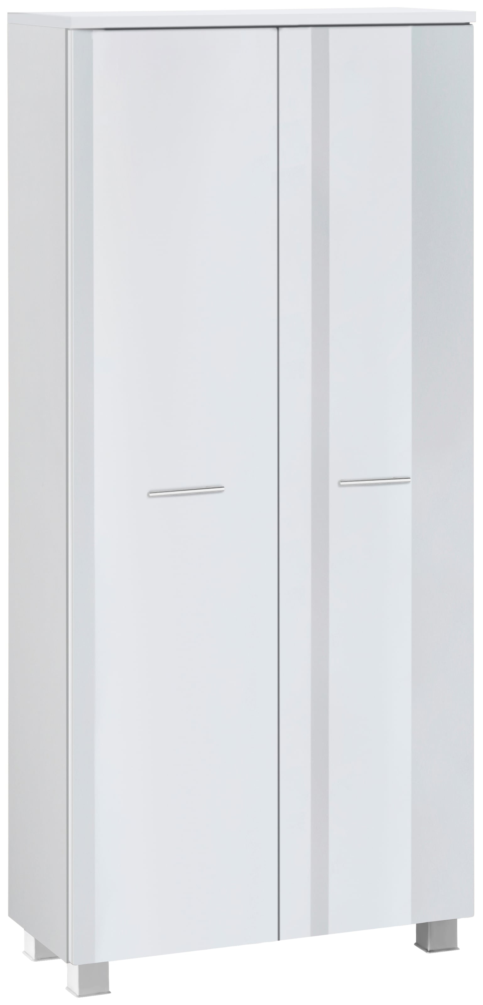 welltime Midischrank "Trento, verschiedene Ausführungen und Farben", Badmöbel, Badschrank, 60 cm breit, 2 Türen, viel St