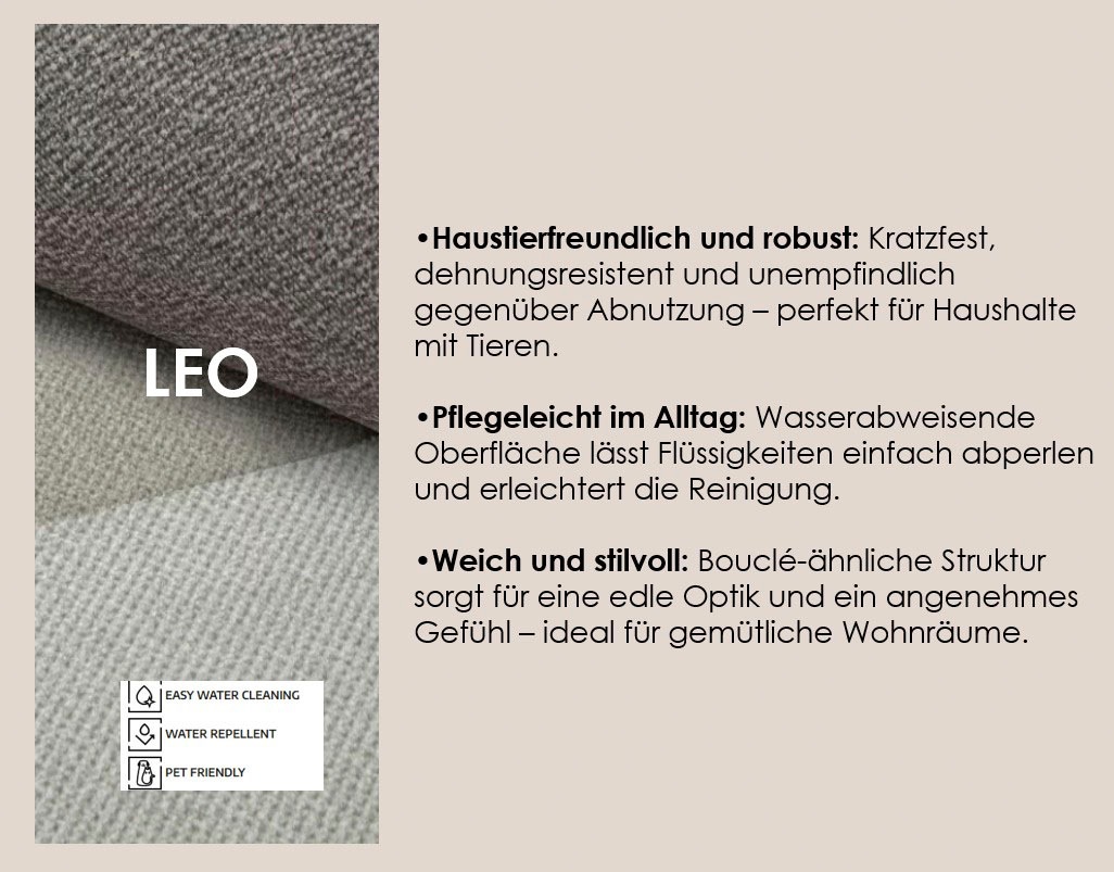 Thumbnail - TRENDMANUFAKTUR Ecksofa "Amazing II, wahlw. mit Schlaffunktion & Bettkasten, Fuß schwarz" Recamiere beidseitig montierba...