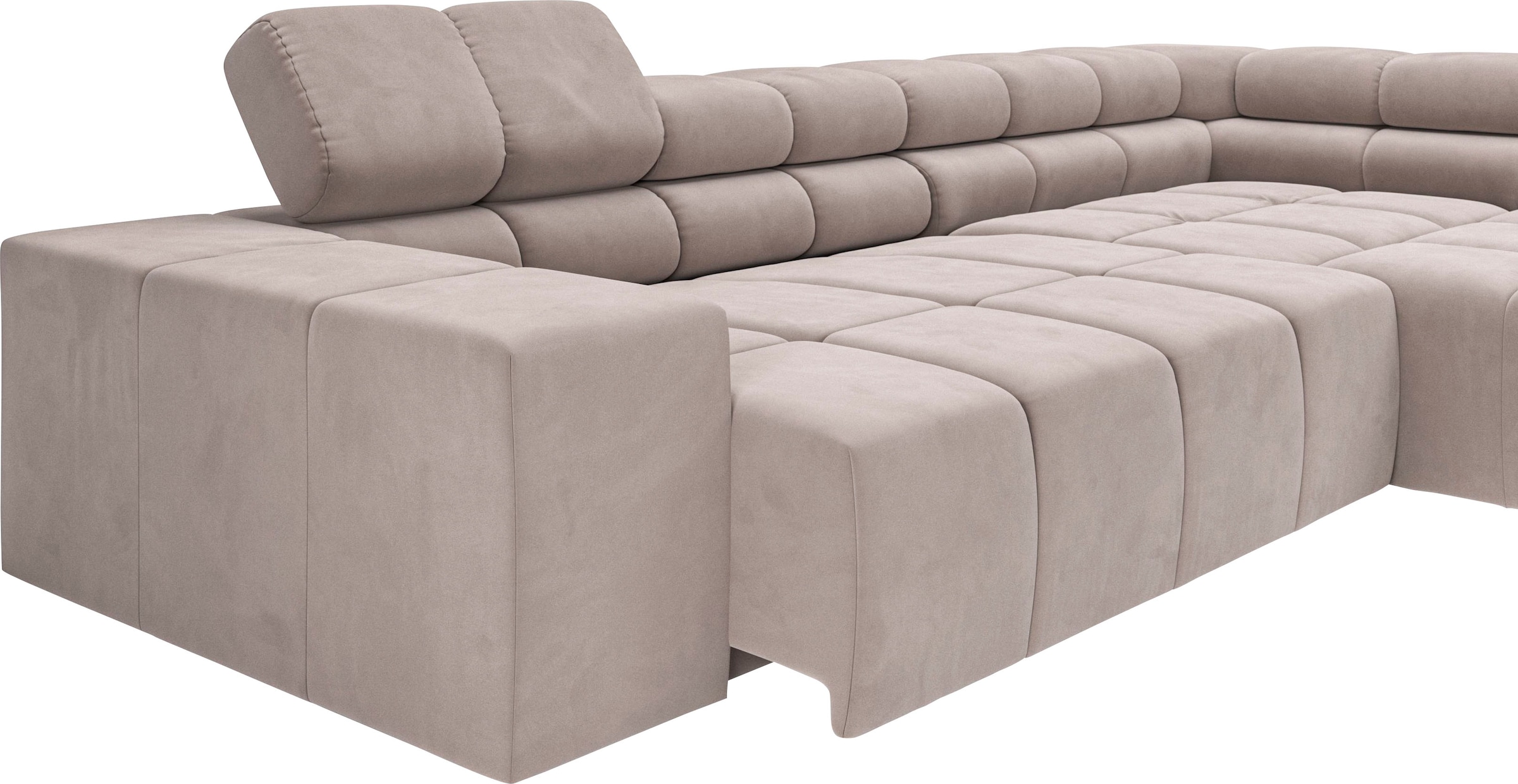 INOSIGN Ecksofa »Ancona incl. Kopfteilverstellung, OTTOs Choice, Breite 319cm, L-Form«, wahlweise motorische Sitztiefenverstellung, auch in Cord + Easy Care
