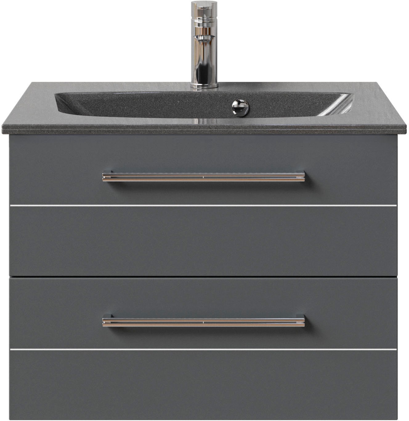 Saphir Waschtisch "Serie 6025 Mineralmarmor-Waschtisch mit Unterschrank, 67 günstig online kaufen