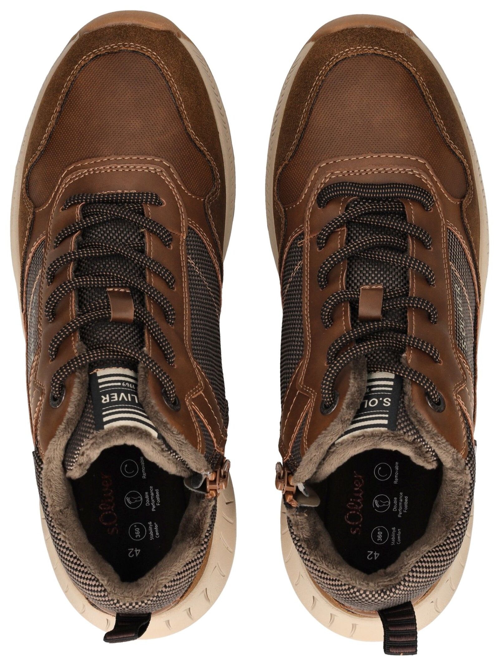 s.Oliver Schnürstiefelette »s.Oliver Stiefelette Lederimitat/Textil«