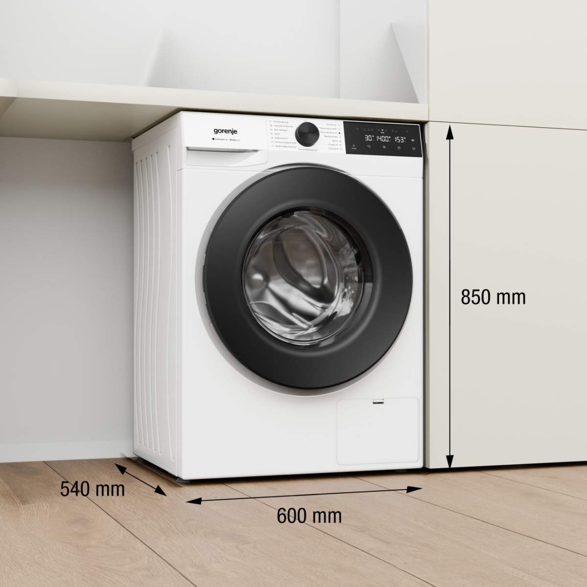 GORENJE Waschmaschine G400 »W5G494A1P1« 9 kg 1400 U/min selbstreinigende Waschmittelschublade, FastWash
