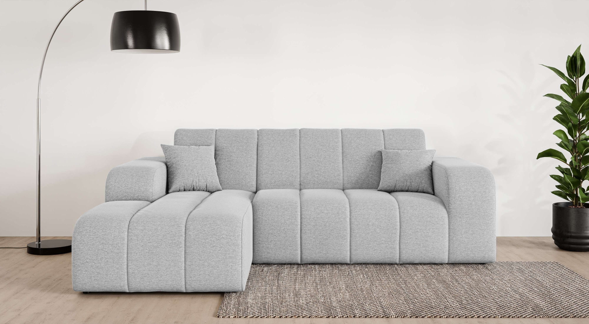 OTTO home Ecksofa "CASSY L-Form, Schlafsofa mit Bettkasten, Maße B/T/H: 245 günstig online kaufen