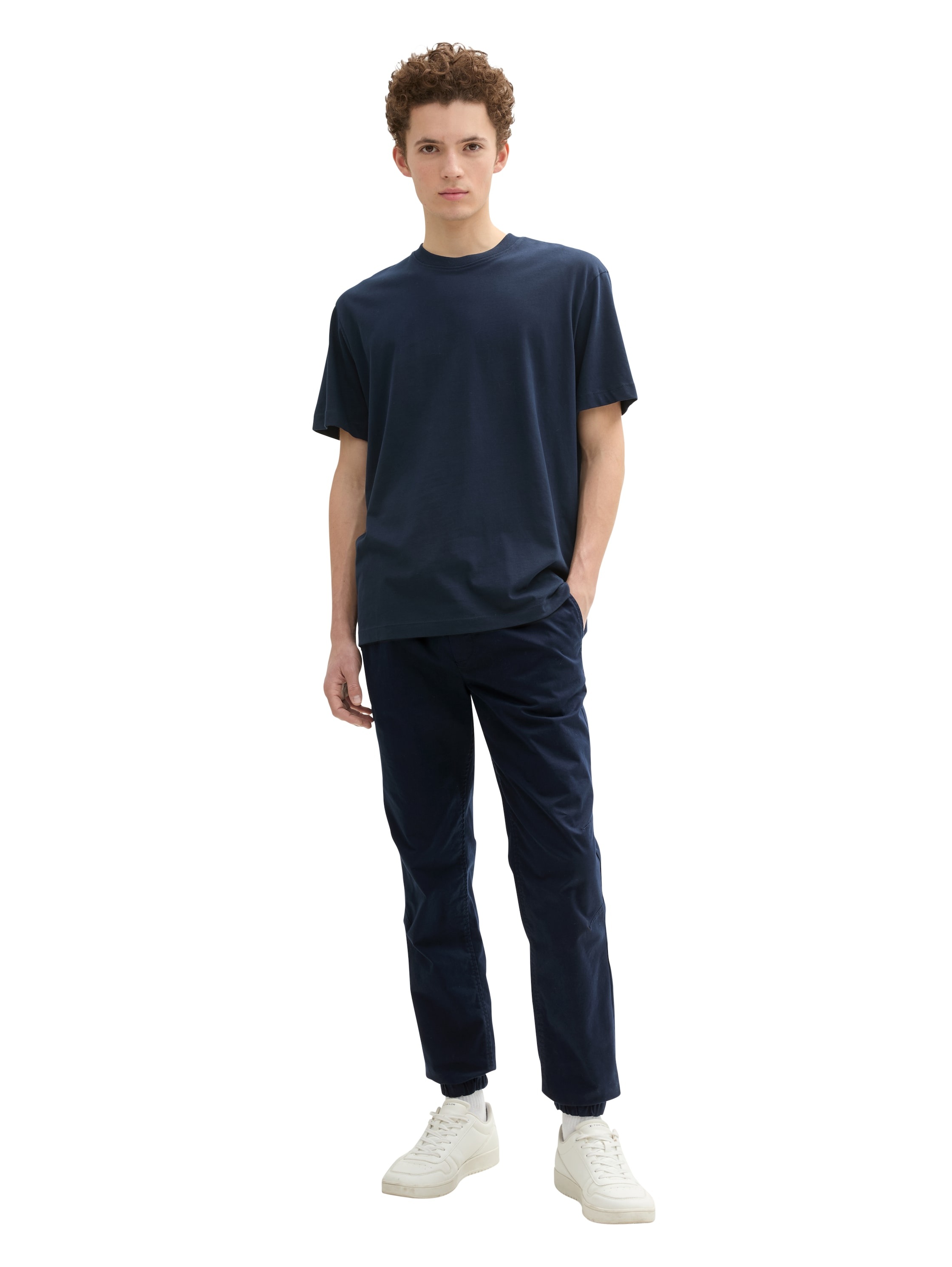 TOM TAILOR Denim Chinohose, mit Gummizug am Bein und Bindeband günstig online kaufen