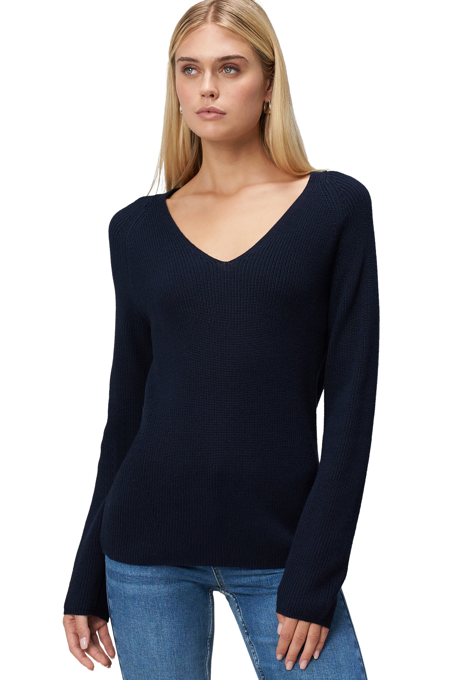 Zero Strickpullover "Damen mit V-Ausschnitt" 1 Stk. Plain/ohne Details günstig online kaufen