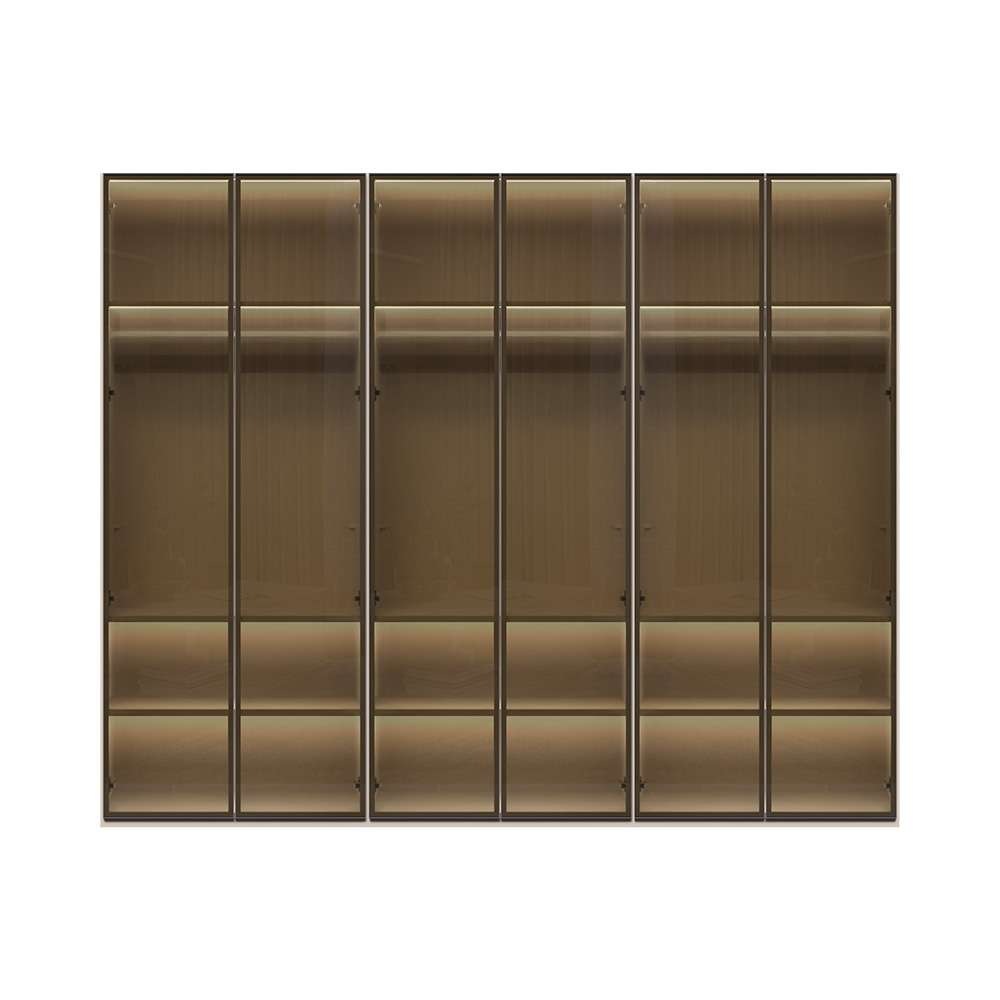Places of Style Drehtürenschrank "Opera Parsol-Glastüren, LED-Glasbodenbele günstig online kaufen