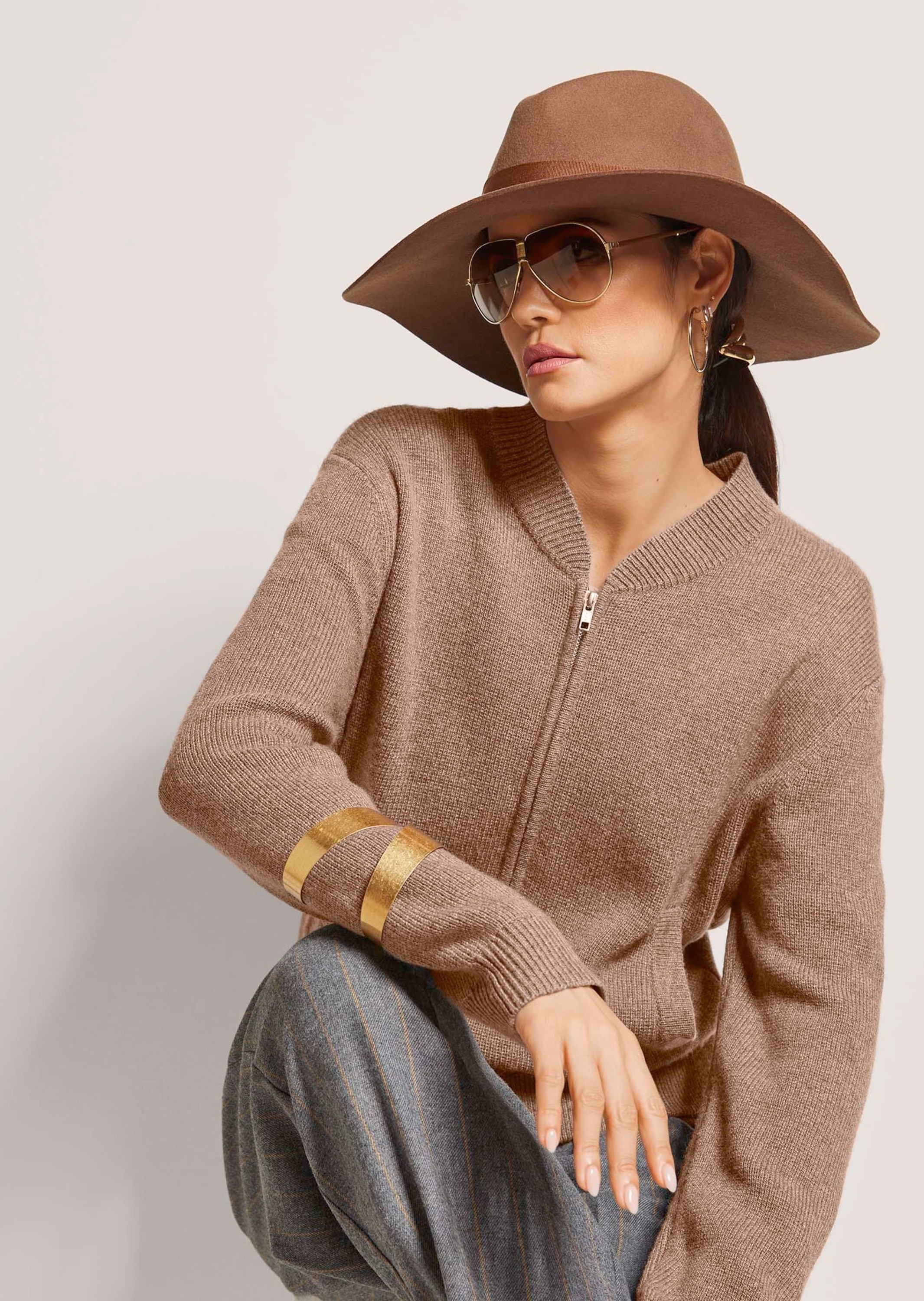 MADELEINE Strickjacke »Blouson Sportiver Strick-Blouson mit Reißverschluss«