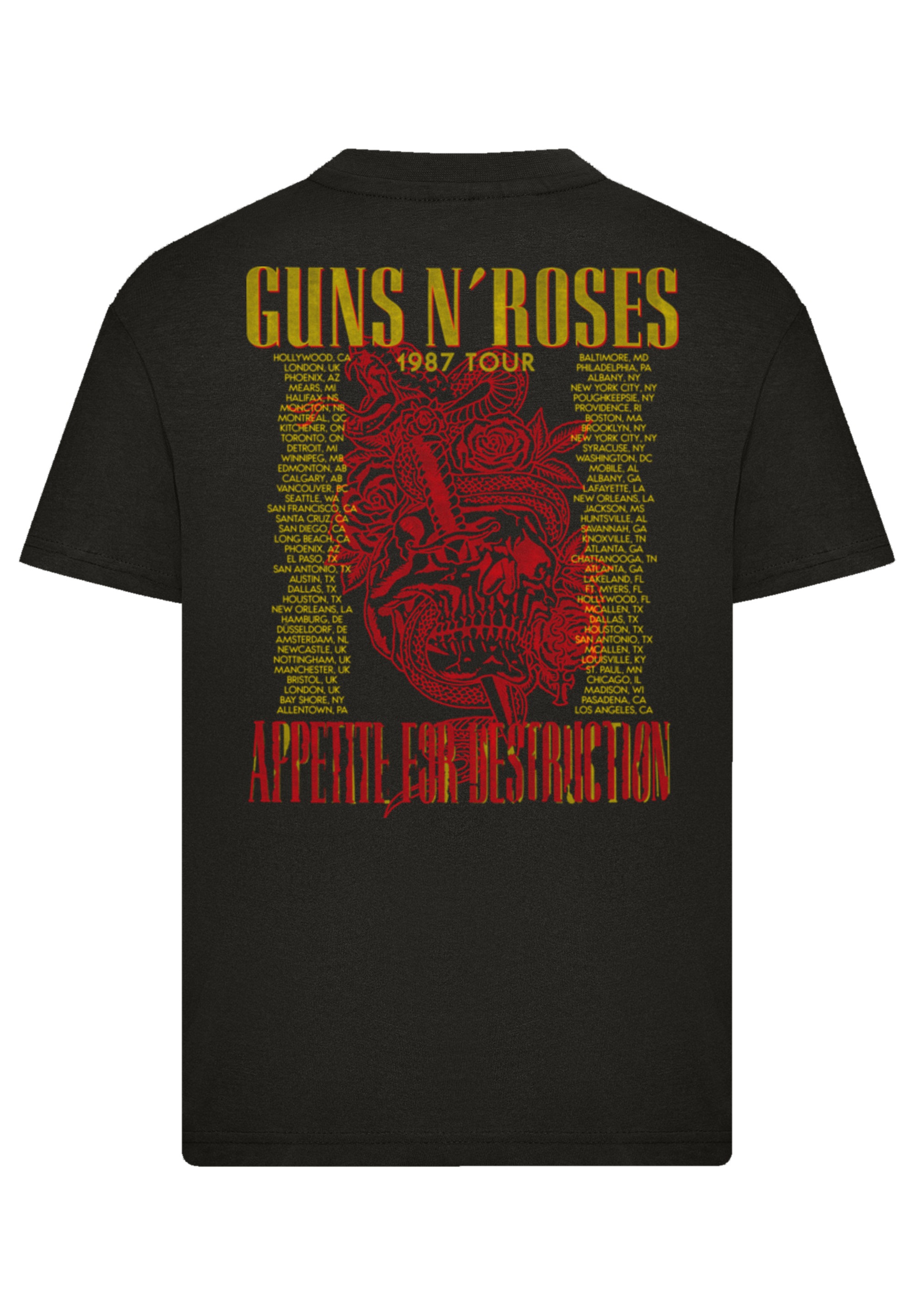 Thumbnail - F4NT4STIC T-Shirt "Guns N Roses 1987 Tour Vintage Rock" Premium Qualität