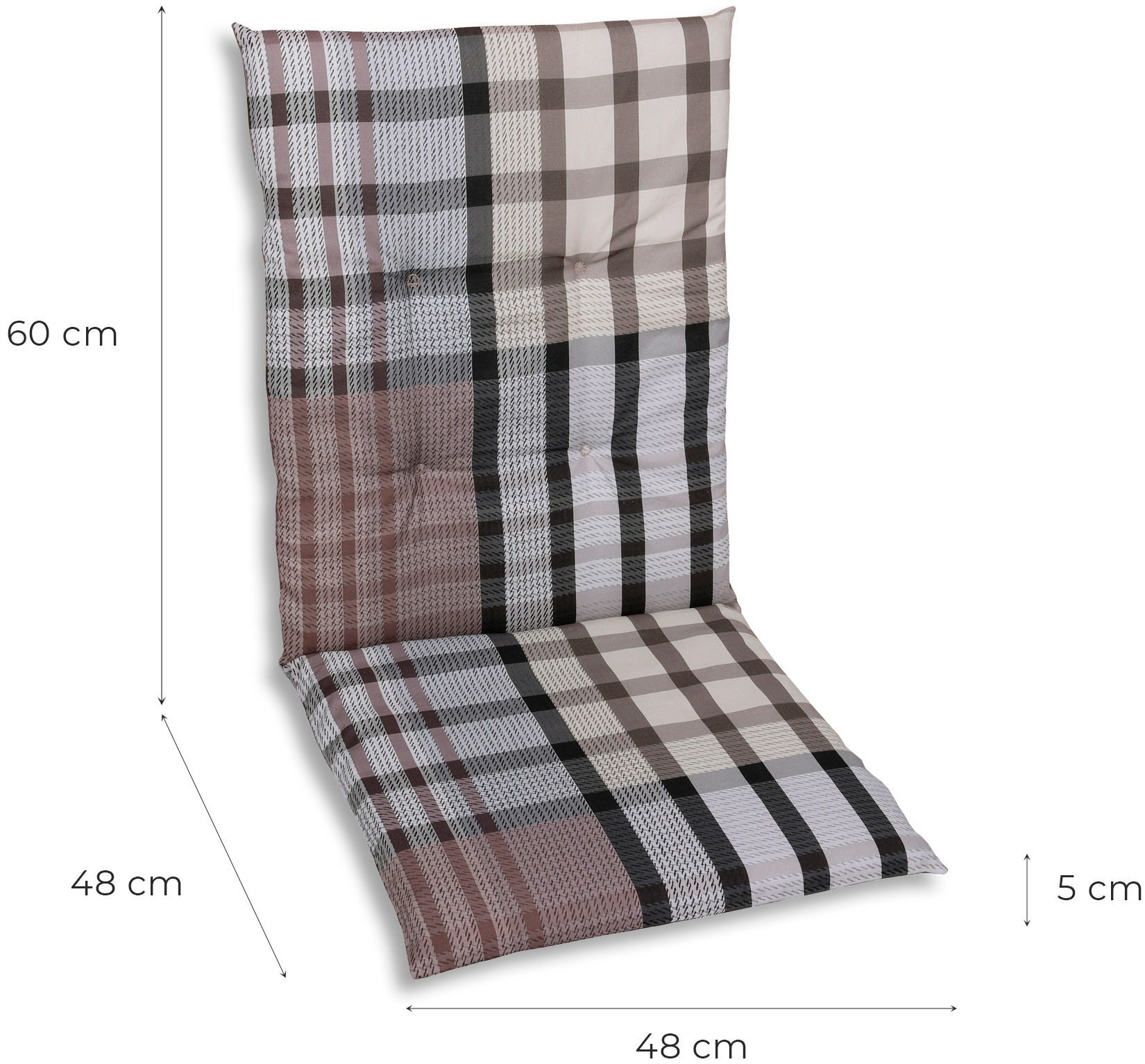 GO-DE Sitzauflage, Maße ca.: 48 cm x 108 cm x 5 cm
