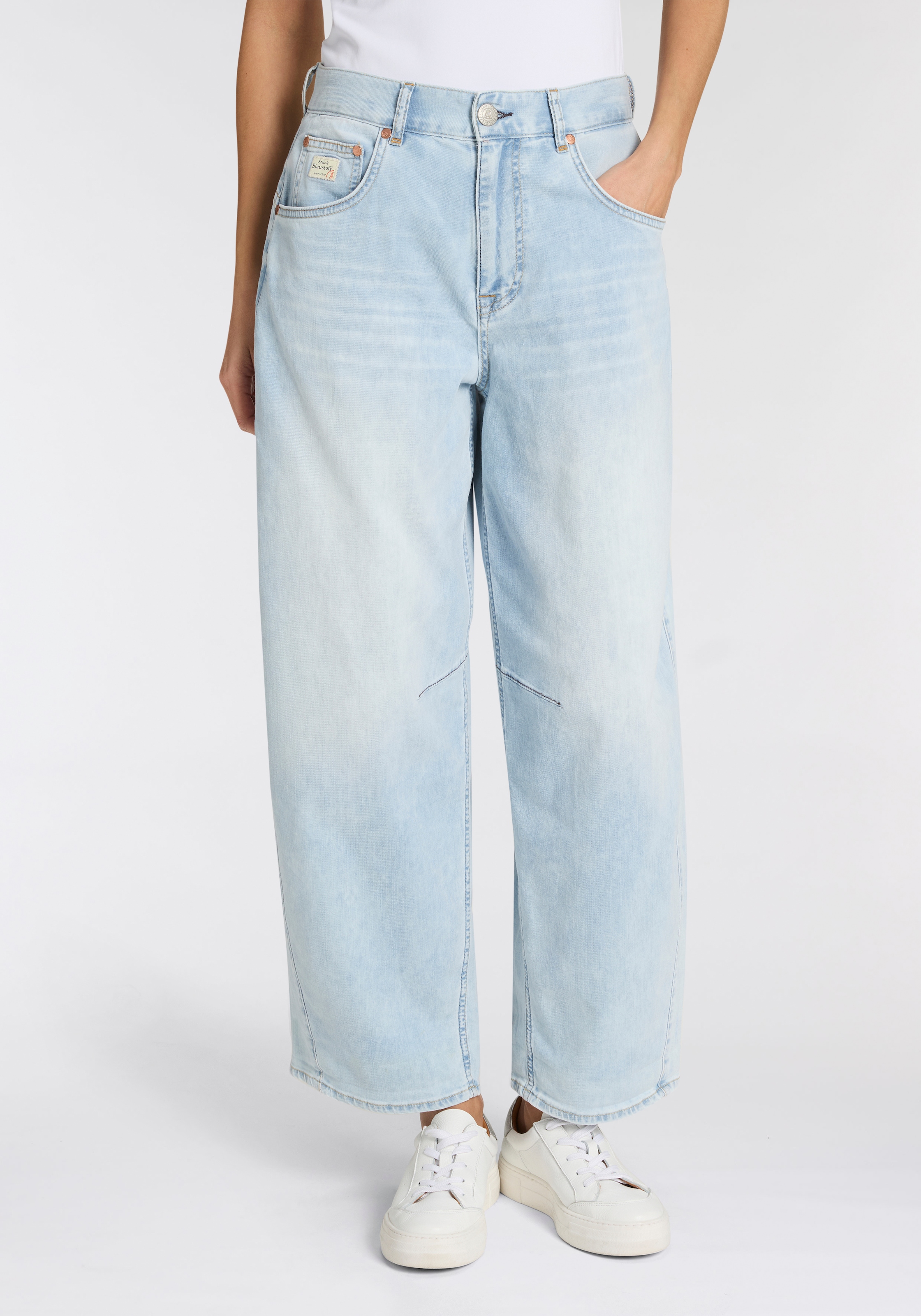 Herrlicher Loose-fit-Jeans »Barrow Denim Light« Cropped