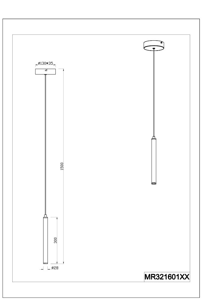 Musterring LED Pendelleuchte »CALINA, 1-flammige LED Hängelampe 3W 330 Lumen 2300-4000K CCT« LED-Board 1 Stk. warmweiß - kaltweiß mit Fernbedienung, Höhe einstellbar bis 150cm, dimmbar, Memory