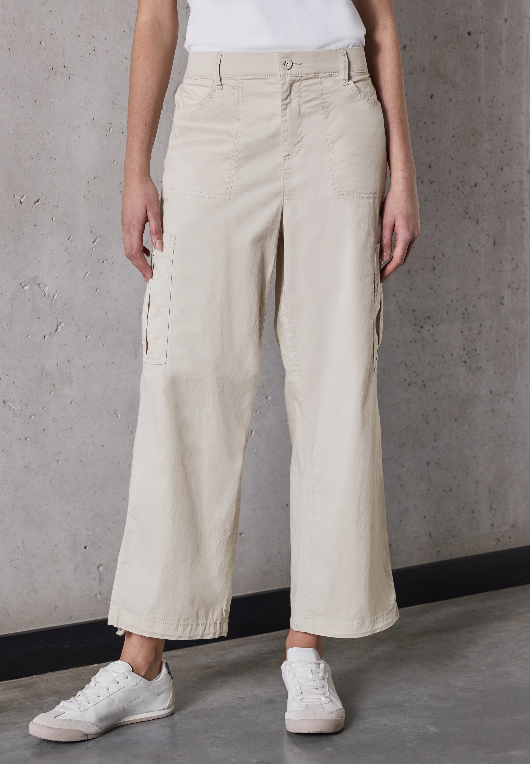 STREET ONE STUDIO Paperbag-Hose  High Waist