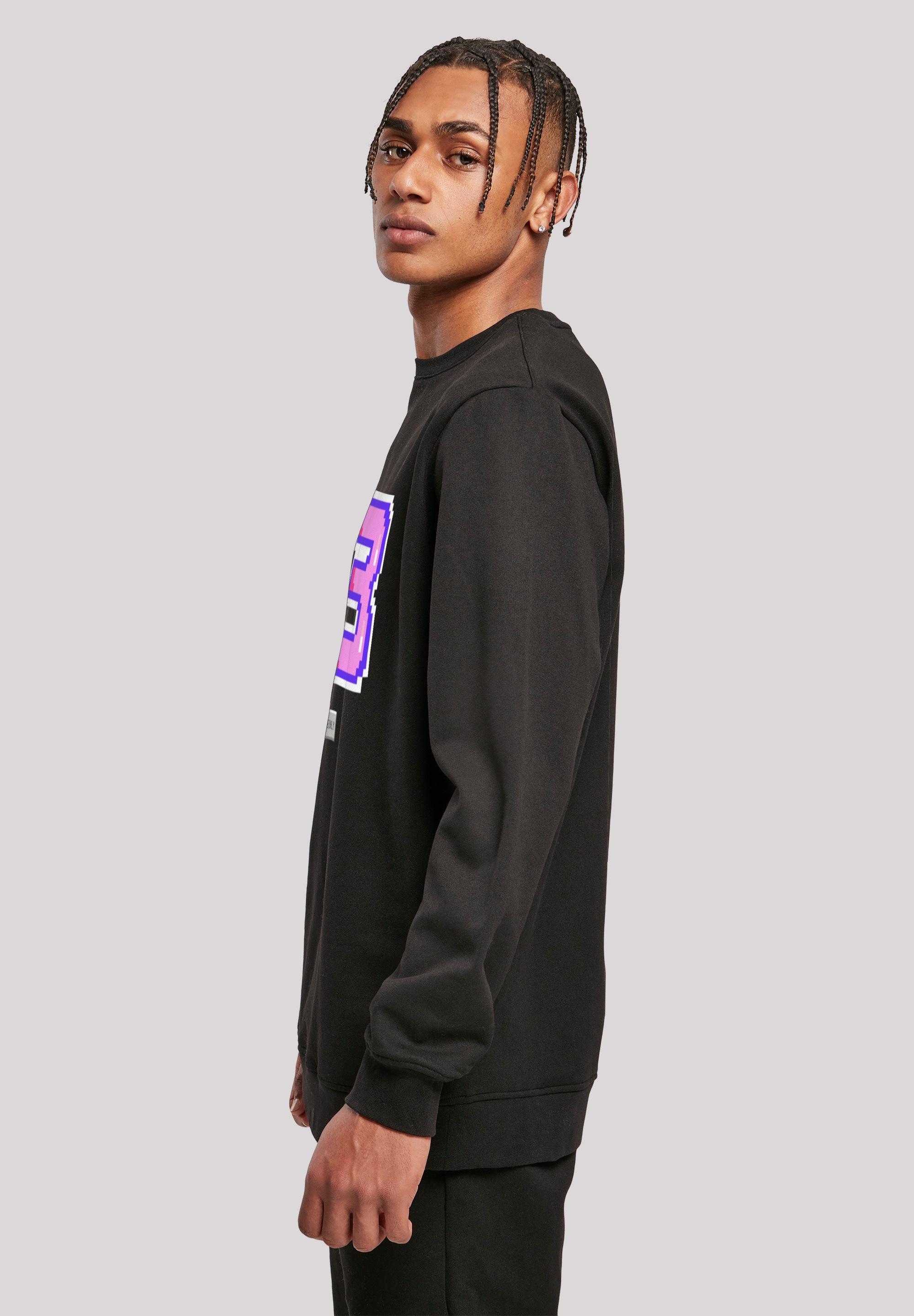 F4NT4STIC Kapuzenpullover »Pixel 23 pink« Print