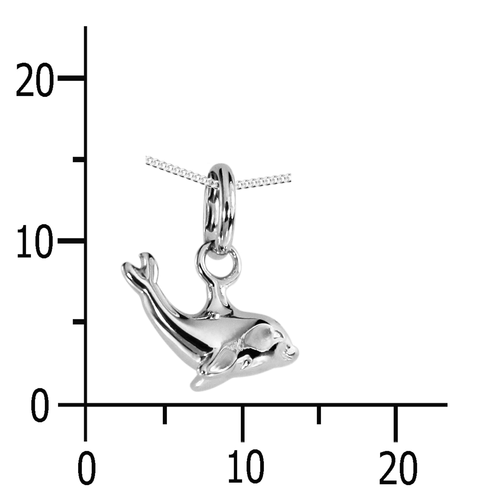 OSTSEE-SCHMUCK Kette mit Anhänger »- Delfin - Silber 925/000 -,«