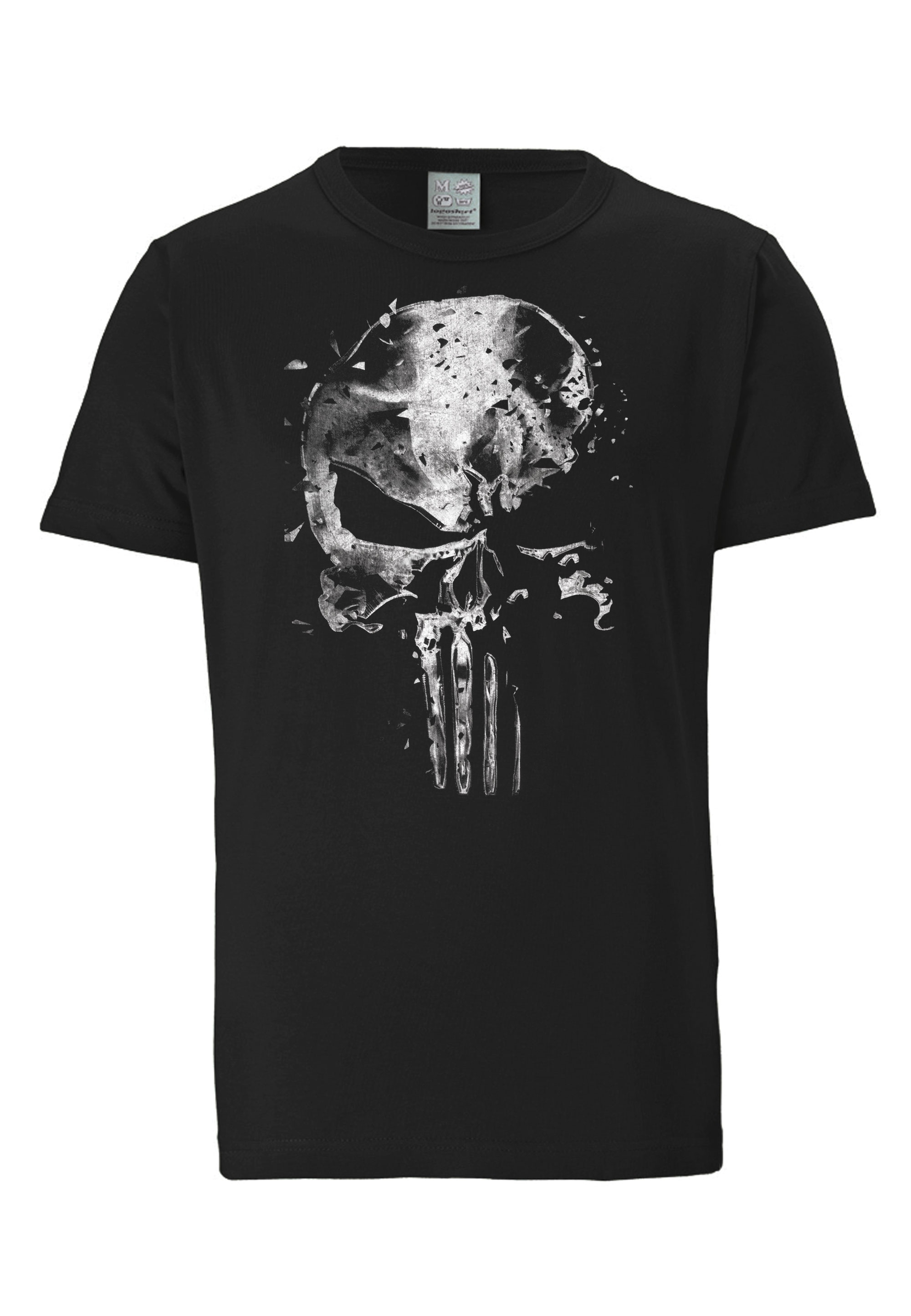 LOGOSHIRT T-Shirt »Marvel - Punisher Mercury Skull«, mit coolem Print