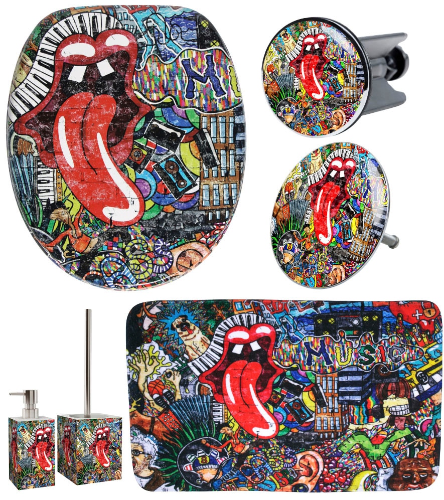Sanilo Badaccessoire-Set "Graffiti" günstig online kaufen