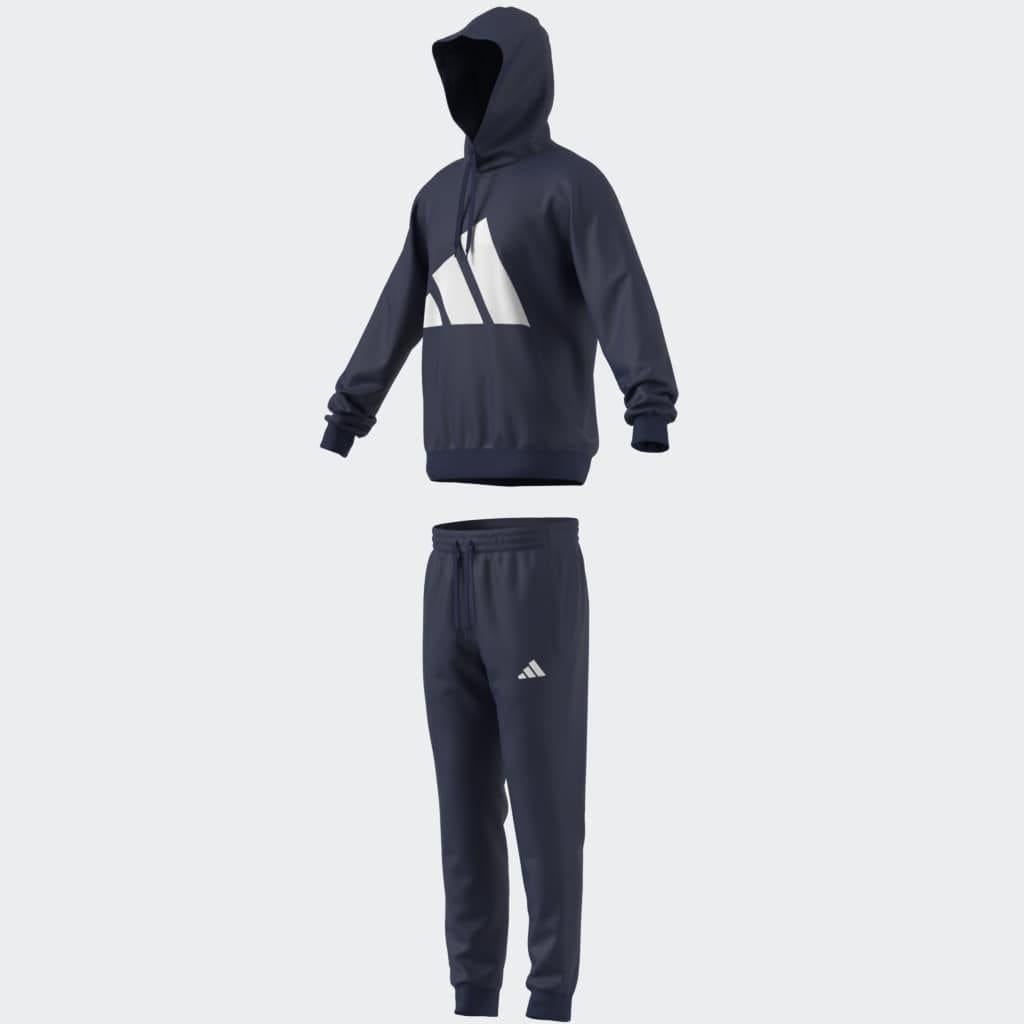 adidas Sportswear Trainingsanzug »M BL FT HD TS« 2 Stk. tlg. aus weichem French-Terry-Material, Hoodie