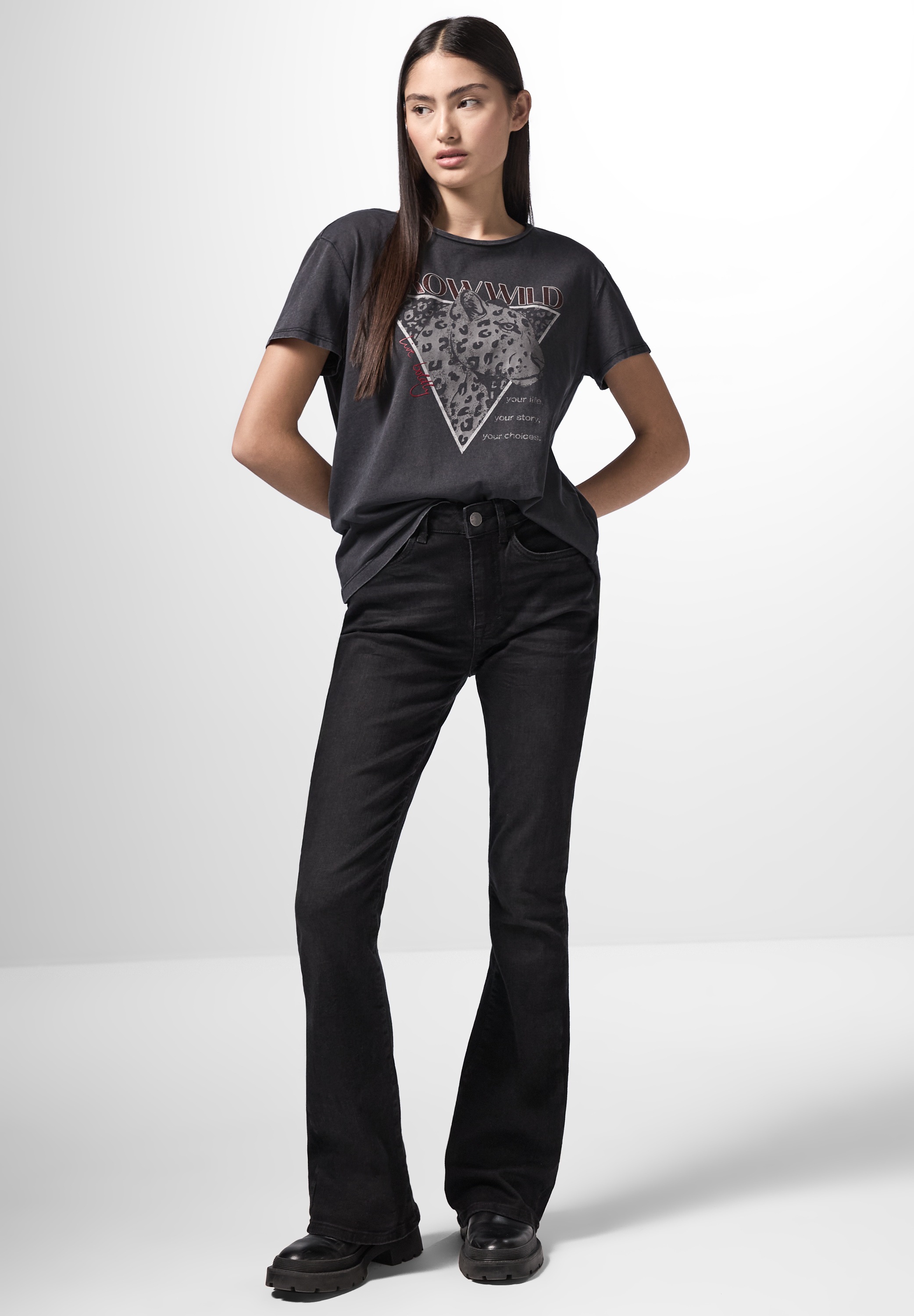 STREET ONE STUDIO Print-Shirt, im Leo Design