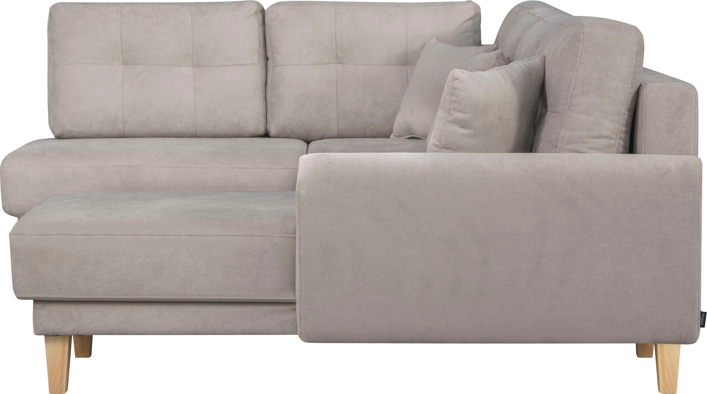 Home affaire Wohnlandschaft »TRIPLO U-Form wahlweise mit Schlaffunktion, B/T/H: 310/192/90 cm«, Schlafsofa, auch mit Bettkasten, Steppung im Rückenkissen