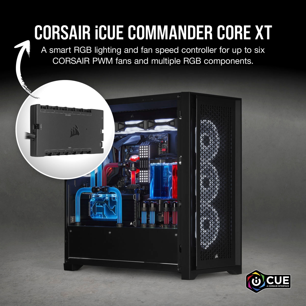Corsair PC-Gehäuse »iCUE COMMANDER CORE XT«, (1 St.)