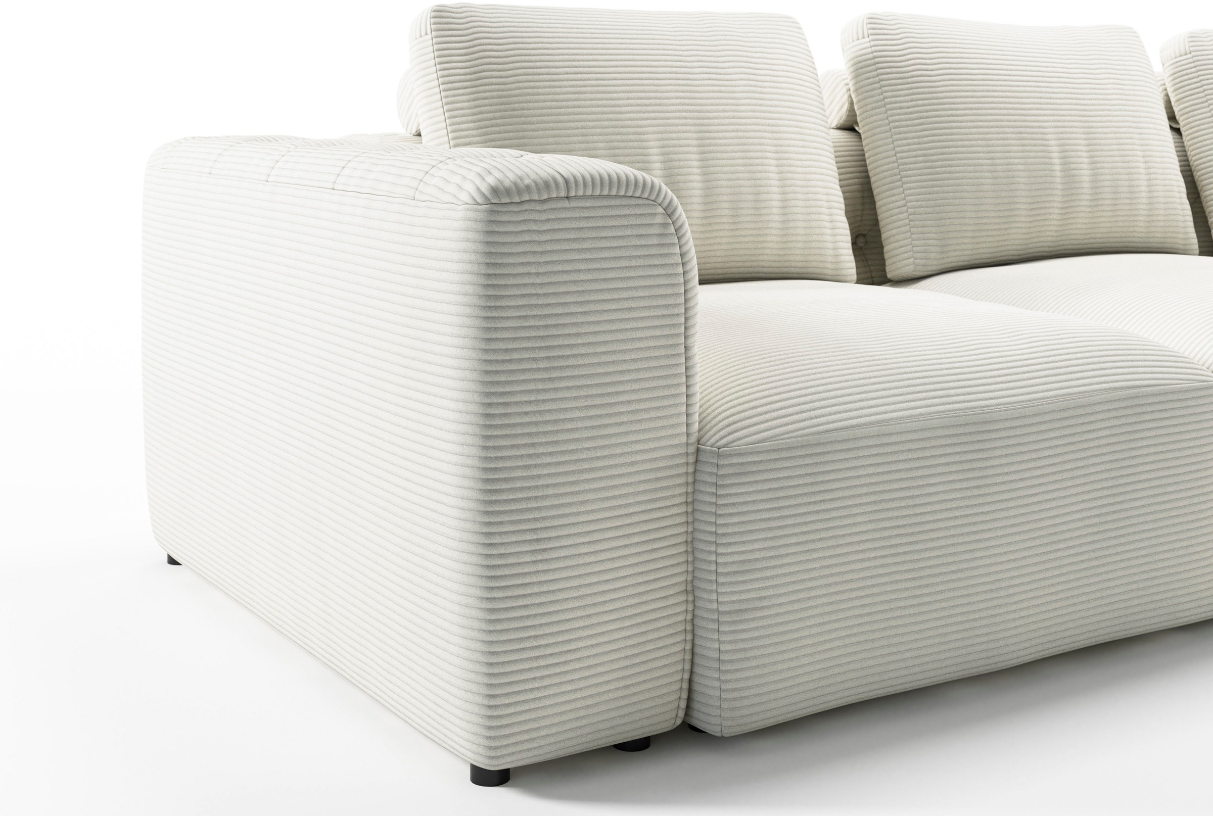 RAUM.ID 2,5-Sitzer »Cushid«, Modulsofa, bestehend aus 2 Teilen, Breite 268 cm