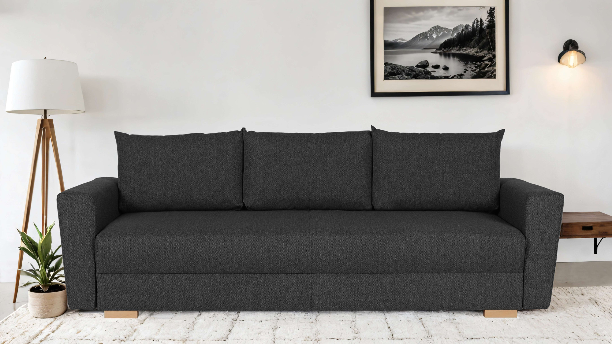 Home affaire 3-Sitzer "MAGHERA 230 cm - OTTO. Verlässliche Qualität." Schlafsofa, Bettkasten, pflegeleicht