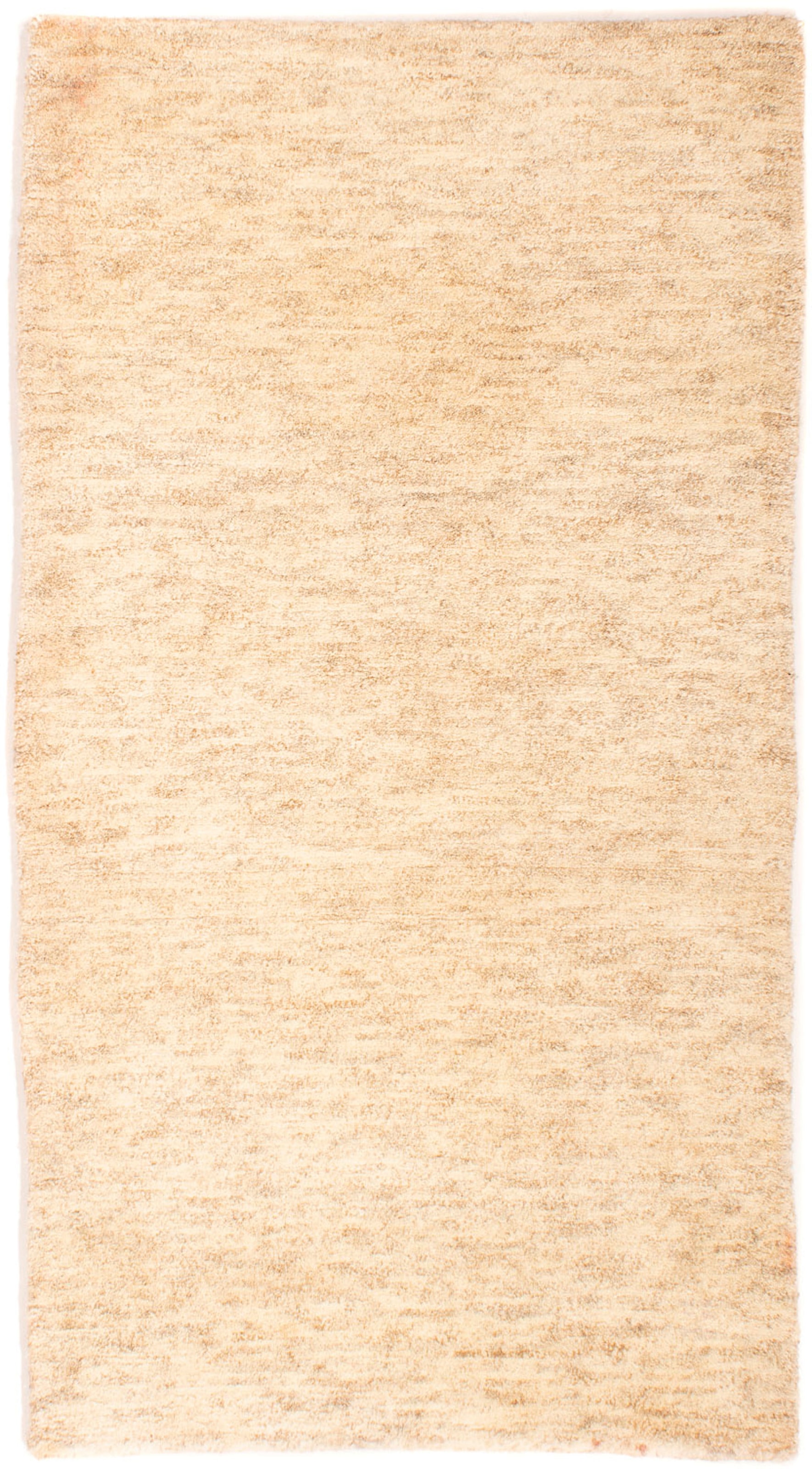 morgenland Wollteppich »Nepal - 140 x 70 cm - beige«, rechteckig, Wohnzimmer, Handgeknüpft, Einzelstück mit Zertifikat