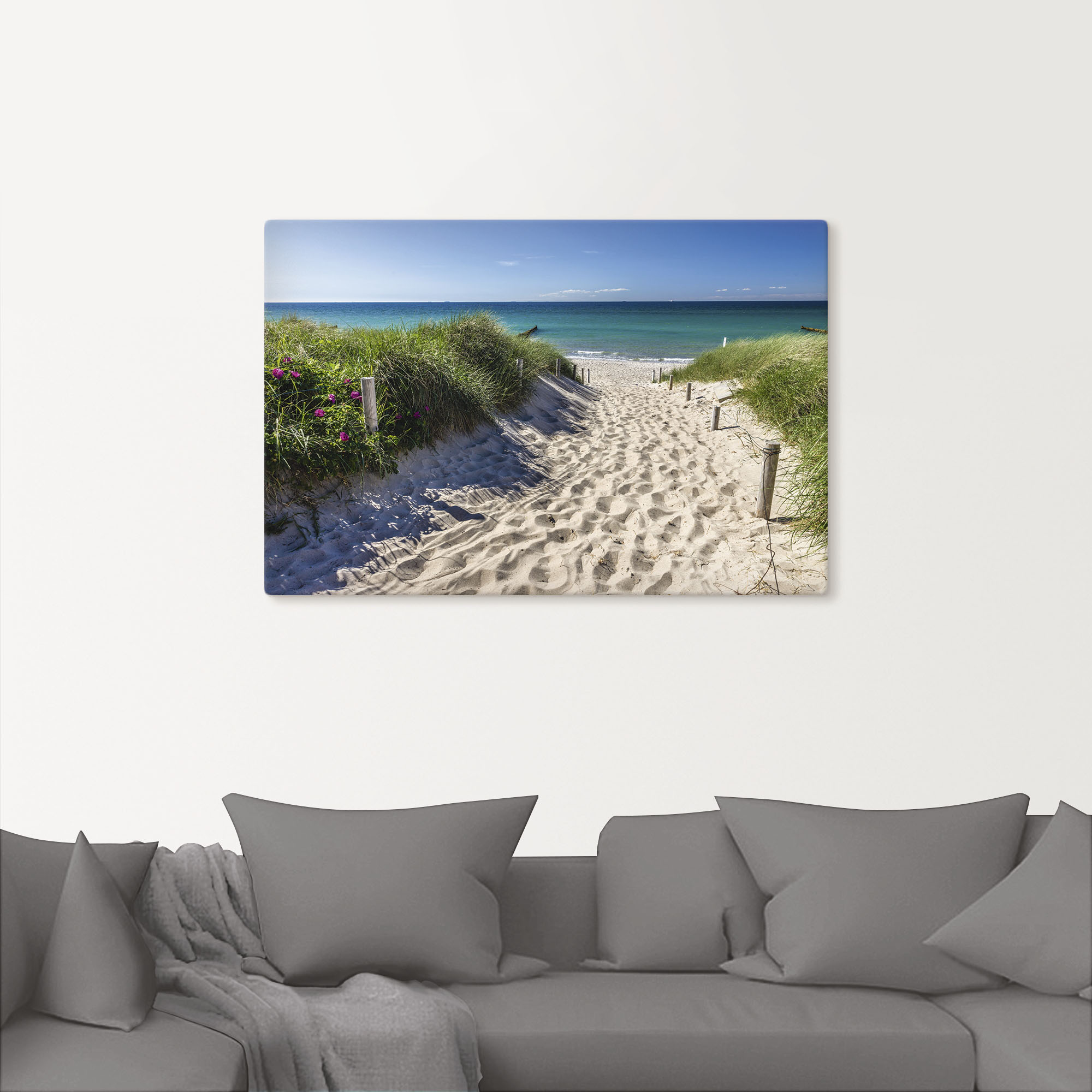 Thumbnail - Artland Wandbild "Weg zum Strand an der Ostsee" Strandbilder 1 Stk. tlg. als Alubild, Outdoorbild, Leinwandbild, Poster,...