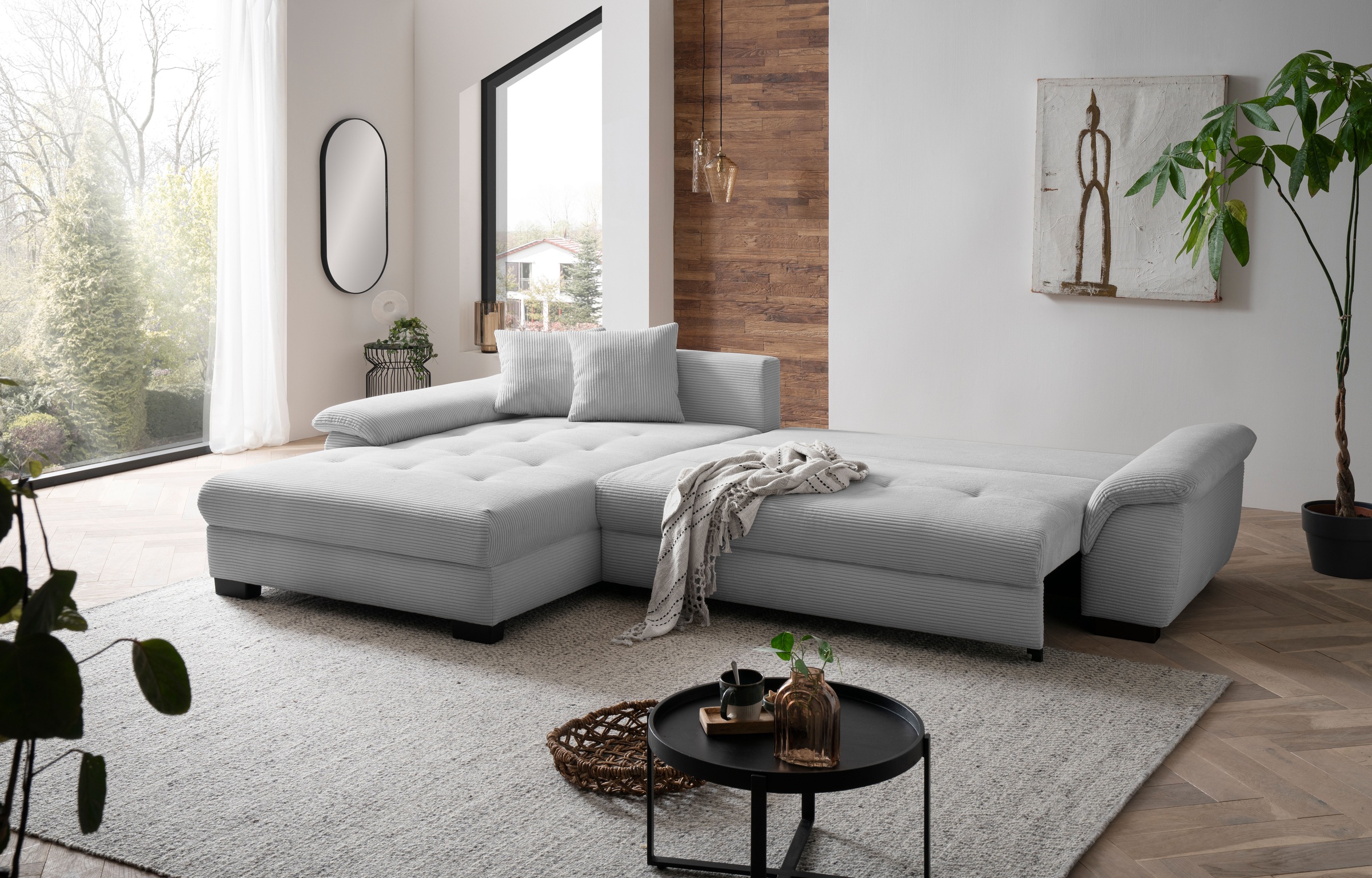 Mr. Couch Ecksofa "Dario, L-Form, mit Bett und Bettkasten", mit Kaltschaum günstig online kaufen