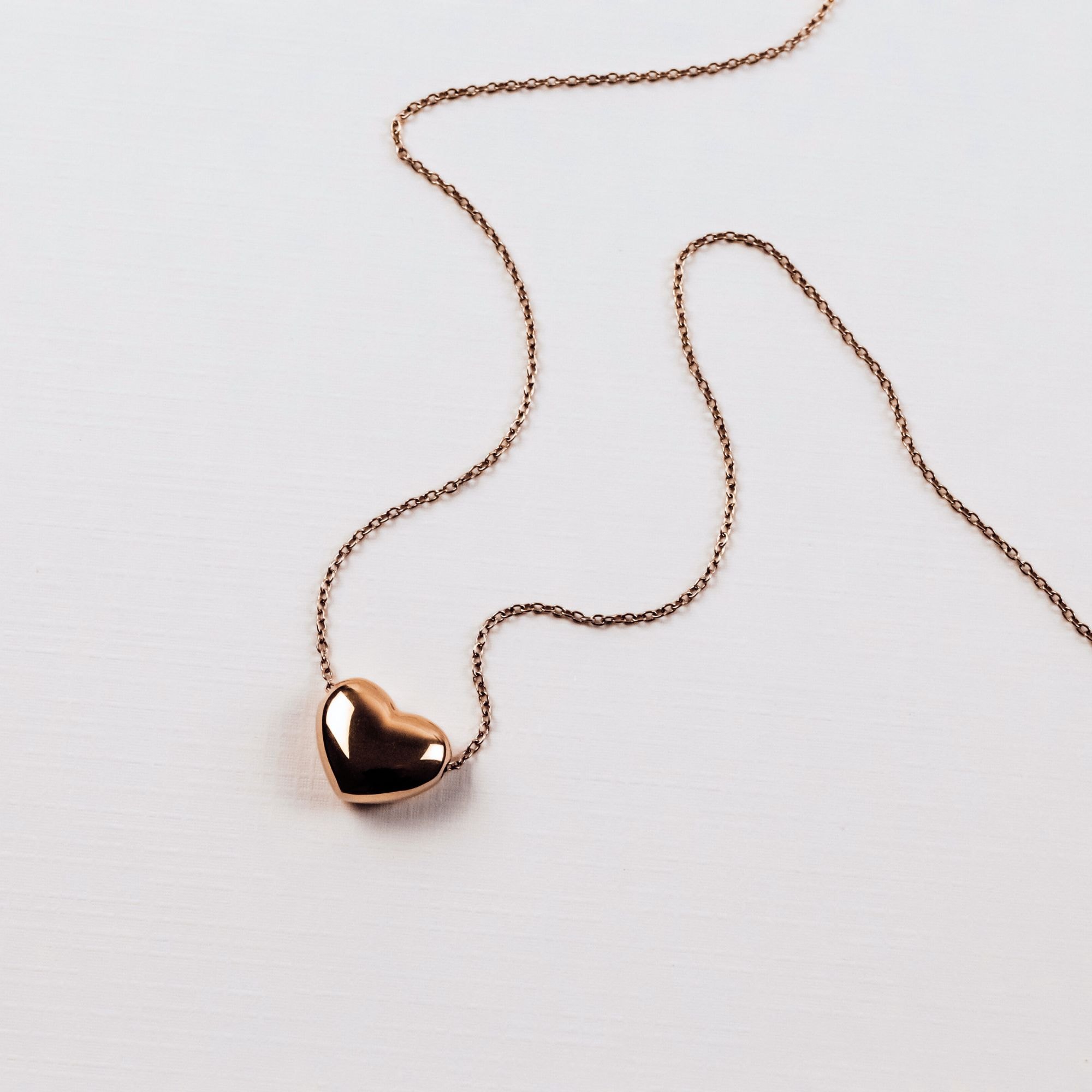 Echtzeit Kette mit Anhänger »Schmuck Geschenk Edelstahl Halskette Puffy Heart Herz«