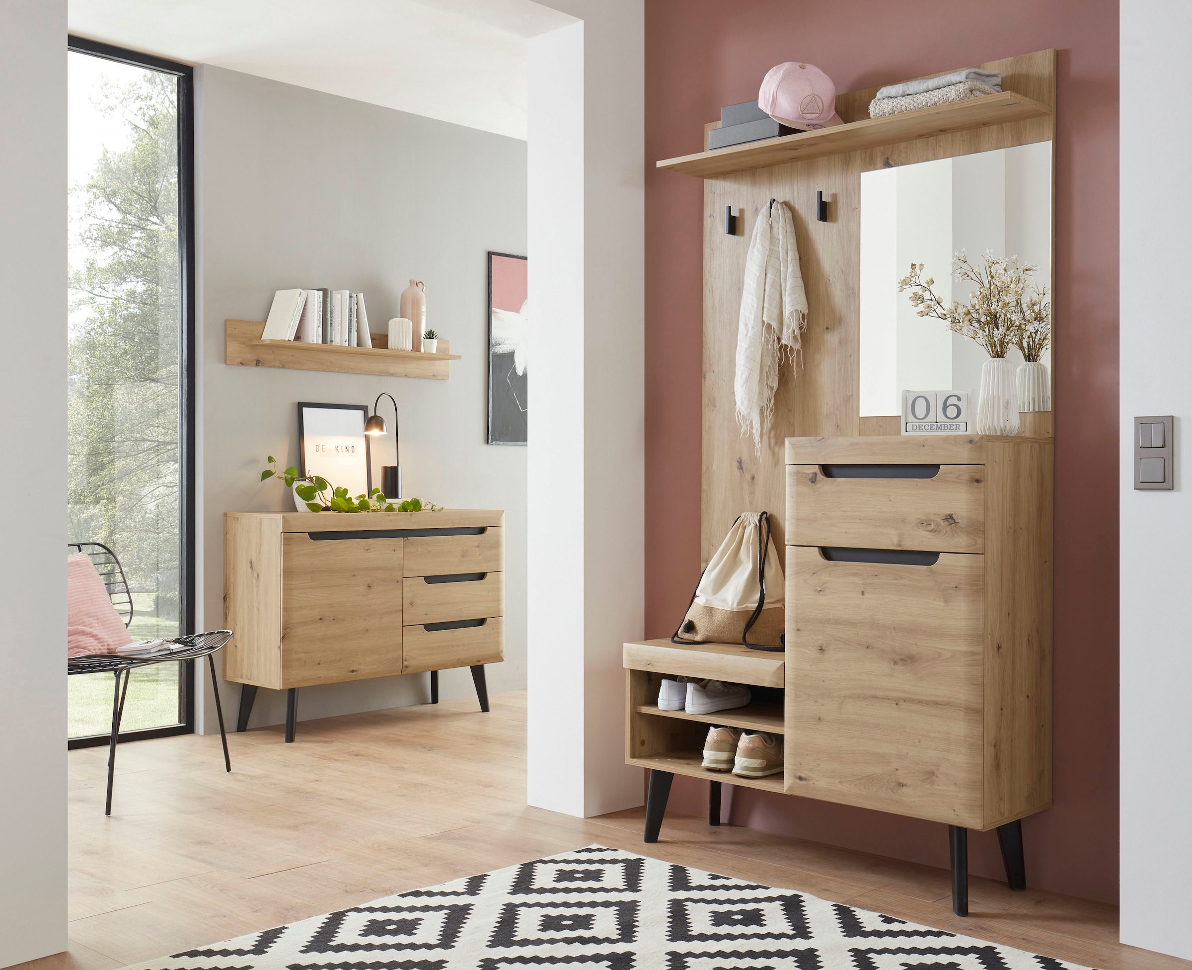 Home affaire Garderoben-Set "Torge" Set, 3 Stk. tlg. günstig online kaufen