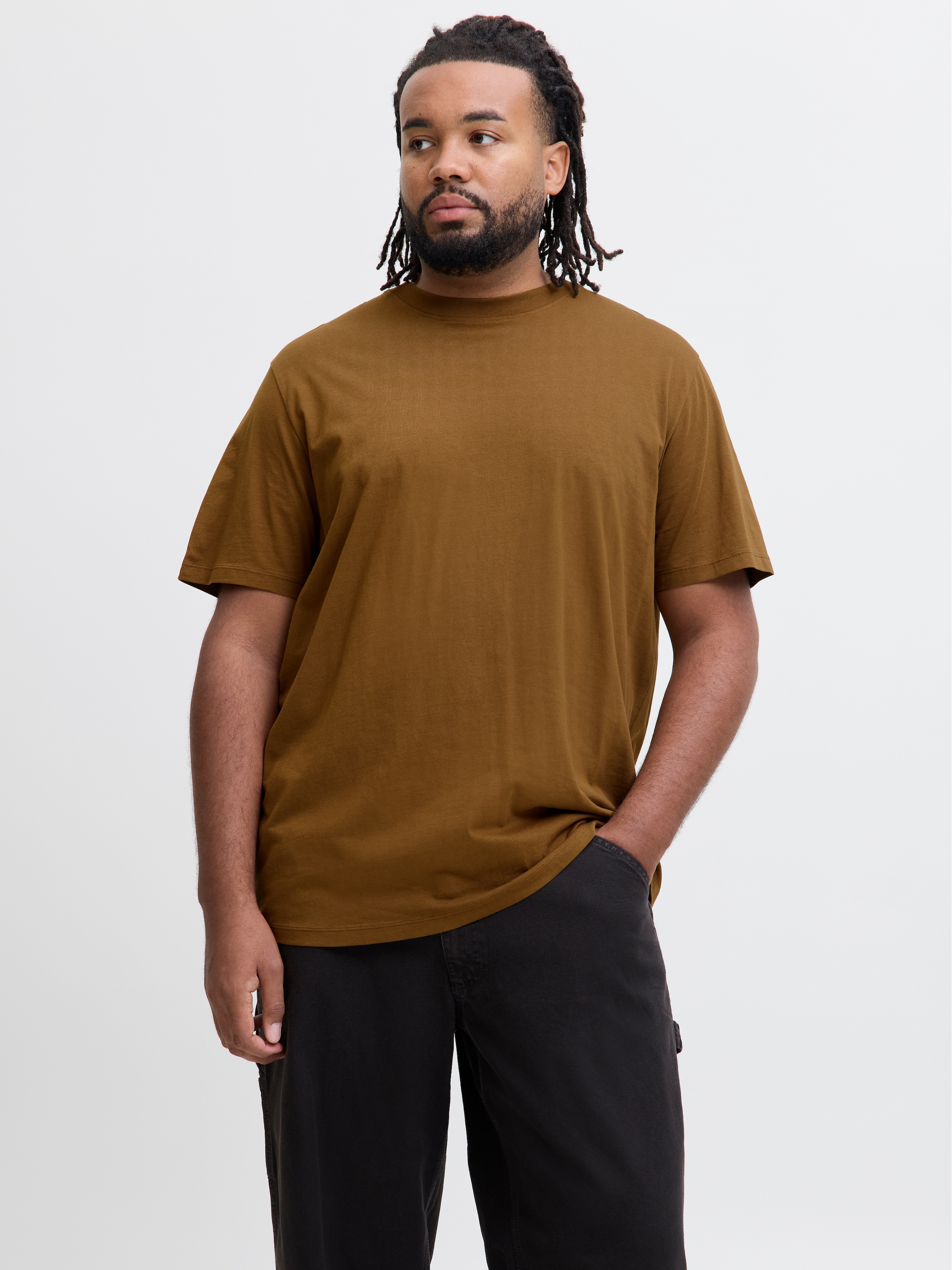 Jack & Jones PlusSize T-Shirt »JJEBRADLEY TEE SS NOOS PLS«, mit Rundhalsausschnitt