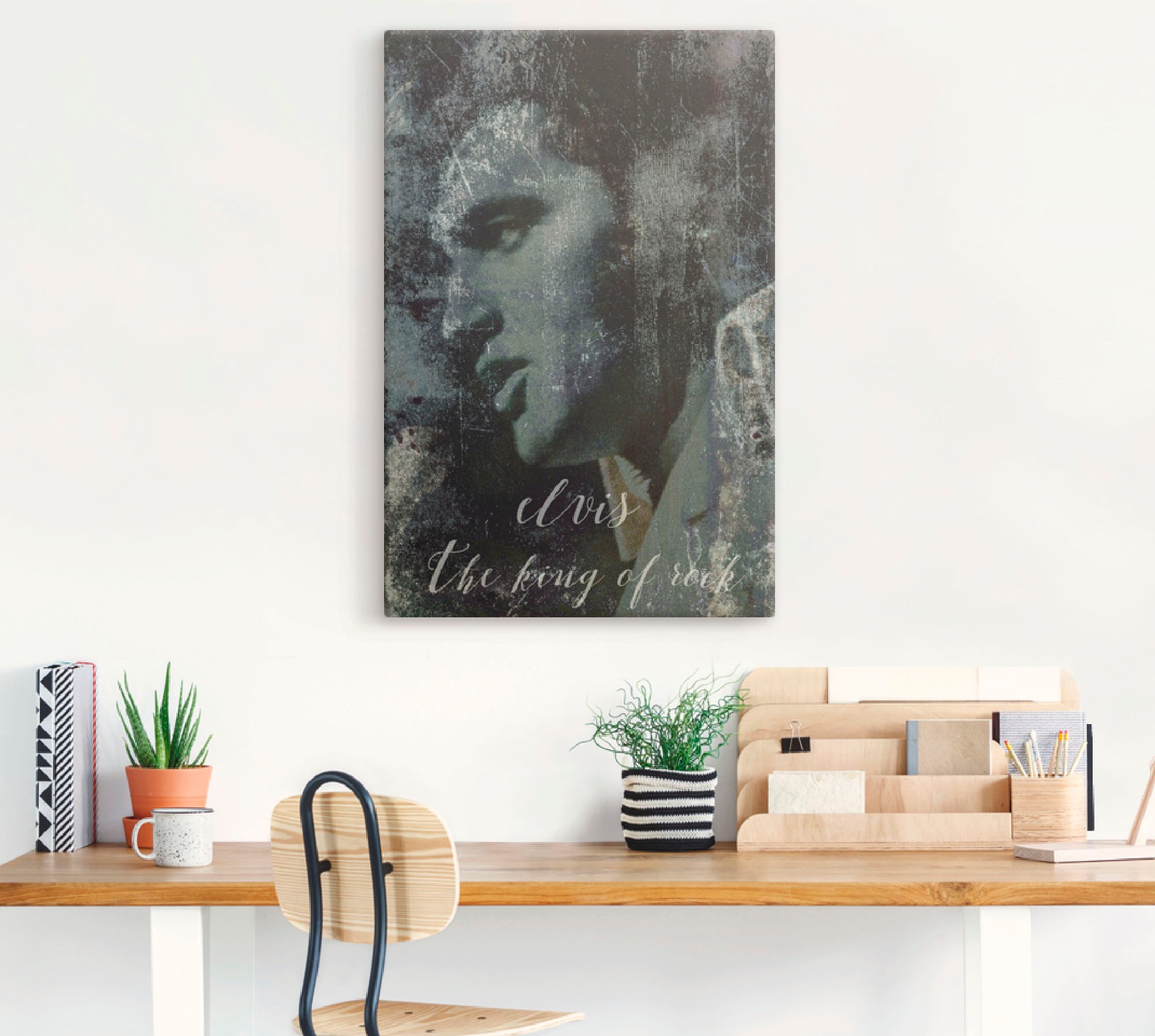 Artland Wandbild "Elvis the King" Musiker 1 Stk. tlg. als Alubild, Leinwand günstig online kaufen