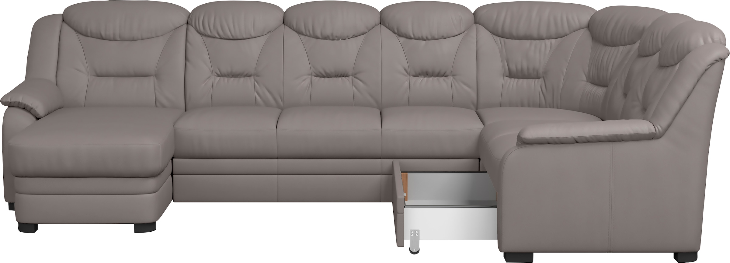 COTTA Wohnlandschaft »Marcus U-Form«, Bequeme Wohnlandschaft in klassischem Design mit hoher Rückenlehne