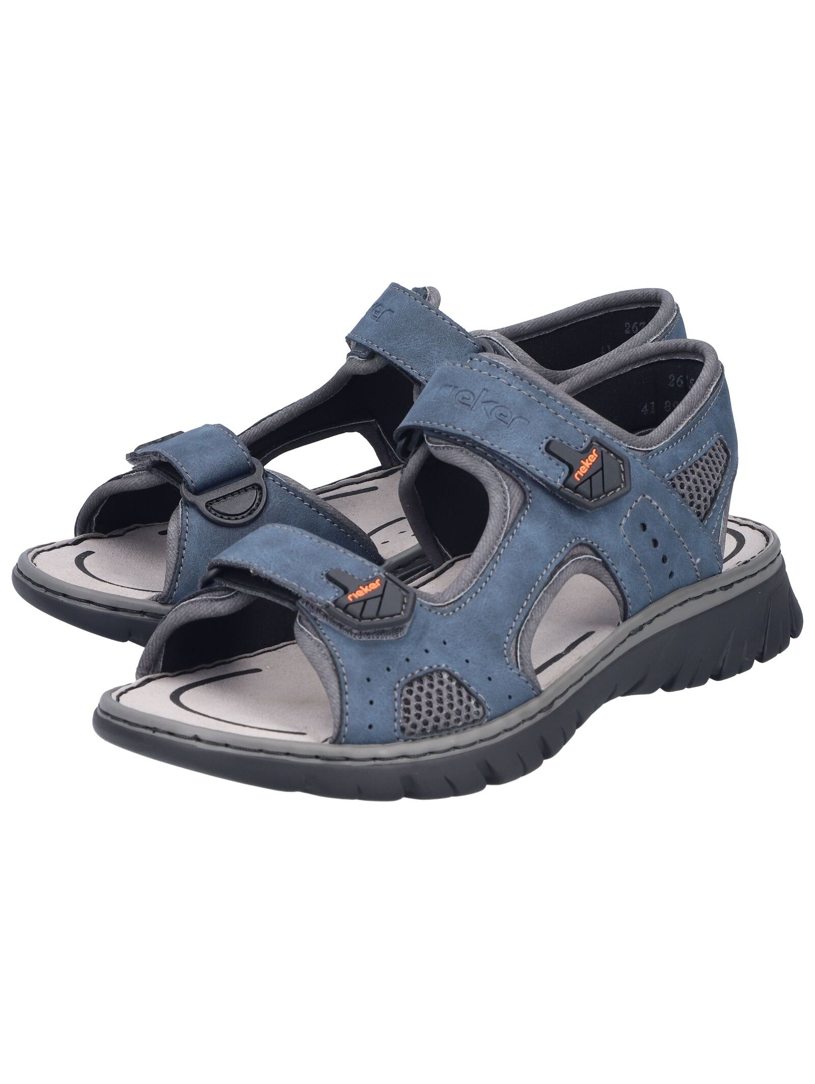 Sandale RIEKER "Rieker Sandalen Textil", Damen, Gr. 42, denim, Textil, Schuhe Sandale 3