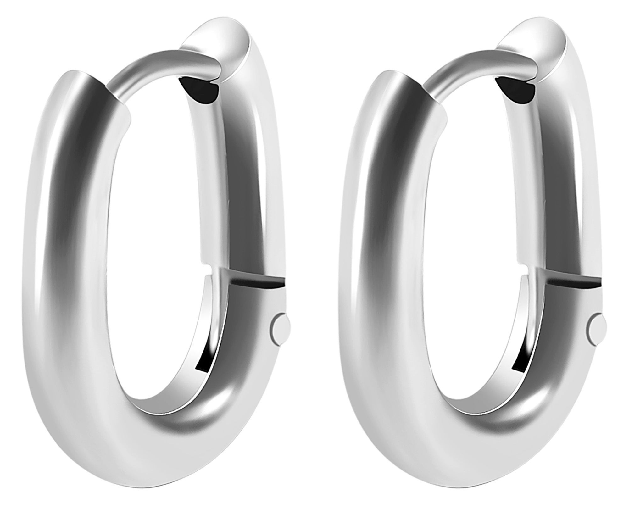 Adelia's Hoop Earrings Silver 2