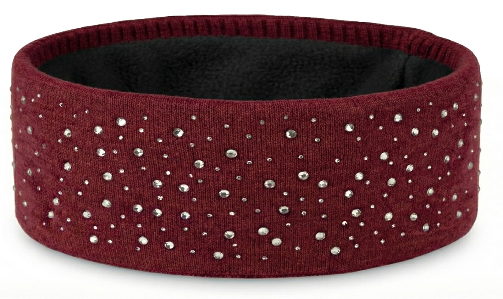 styleBREAKER Stirnband »Feinstrick Stirnband mit Strass« 1 Stk.