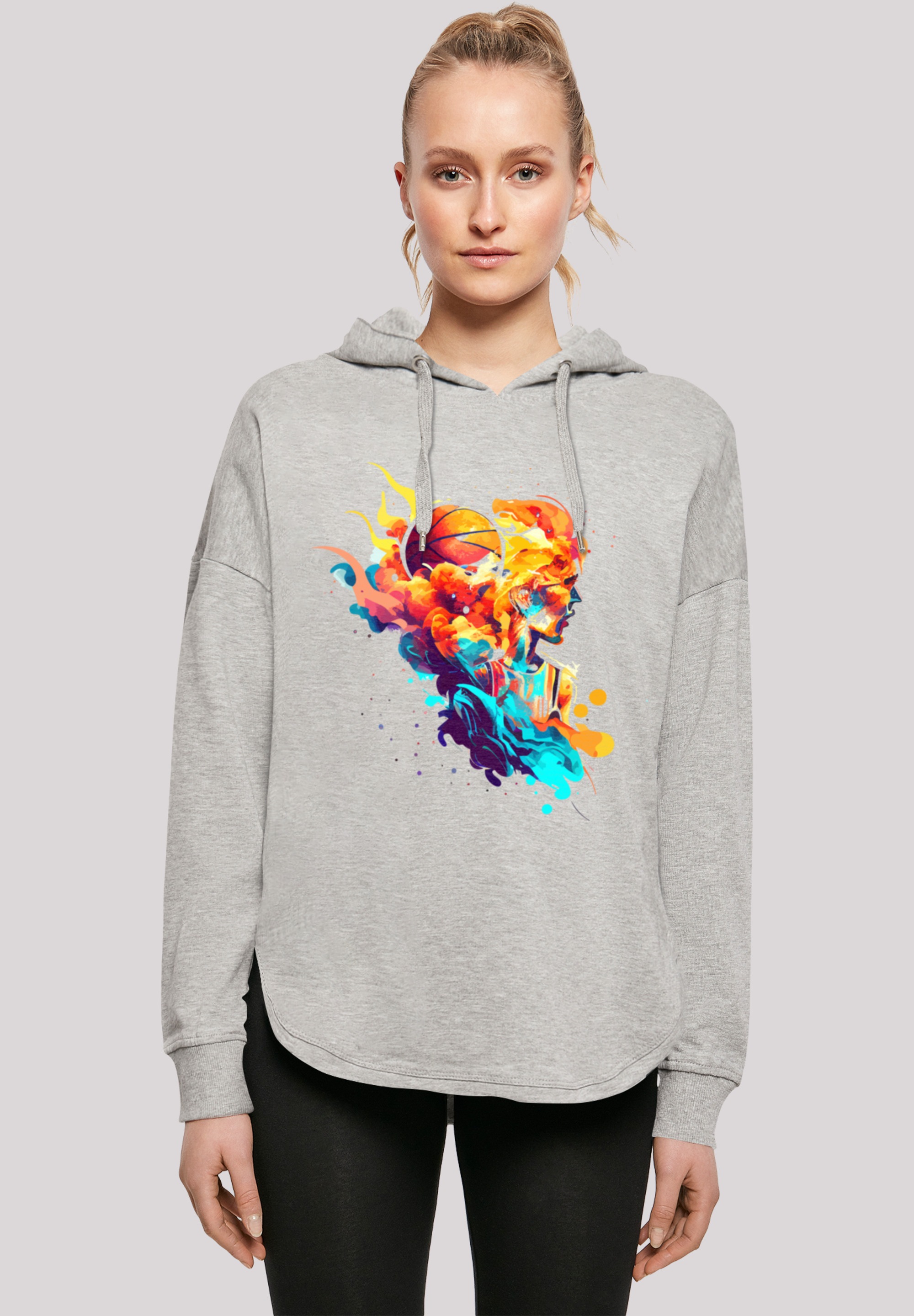 F4NT4STIC Kapuzenpullover "Basketball Sport Player OVERSIZE HOODIE", Print