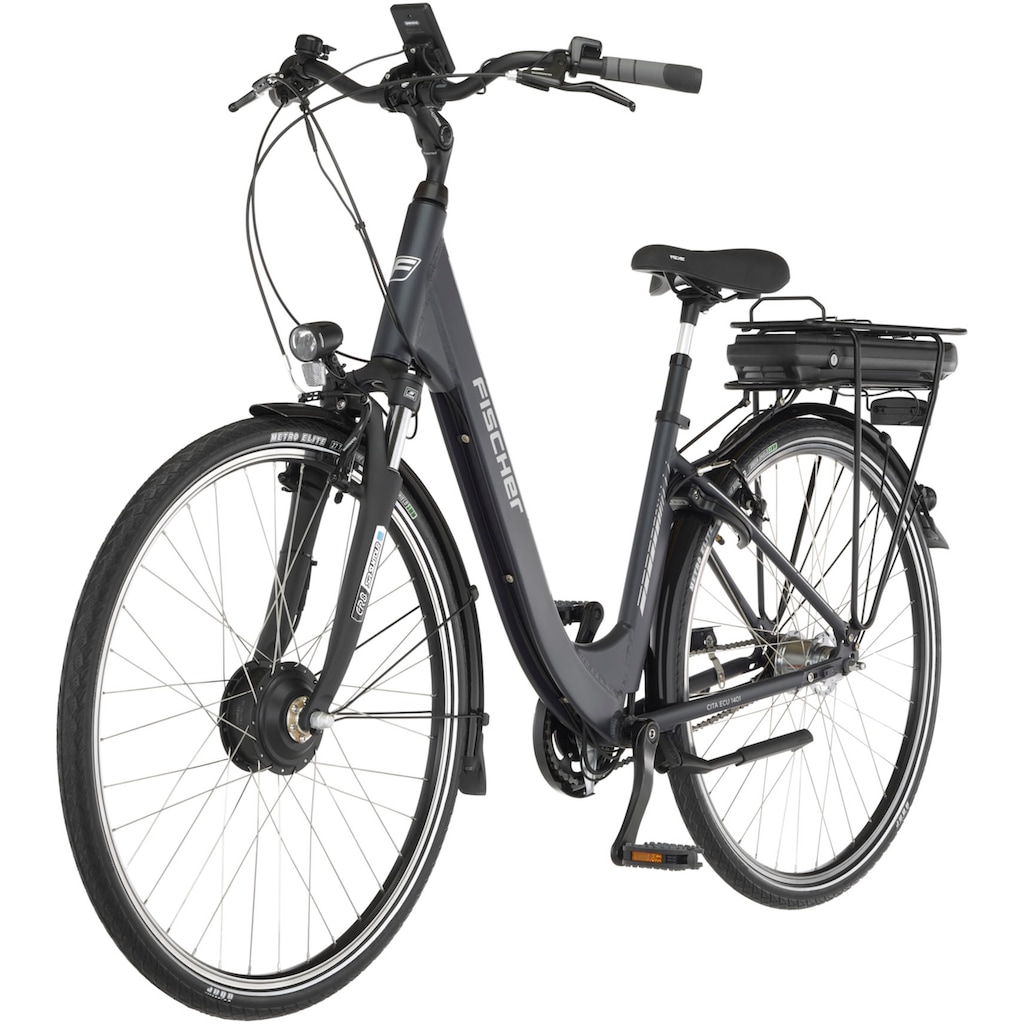 FISCHER Fahrrad E-Bike »CITA ECU 1401 44«, 7 Gang, Shimano, Nexus, Frontmotor 250 W, (mit Rahmenschloss)