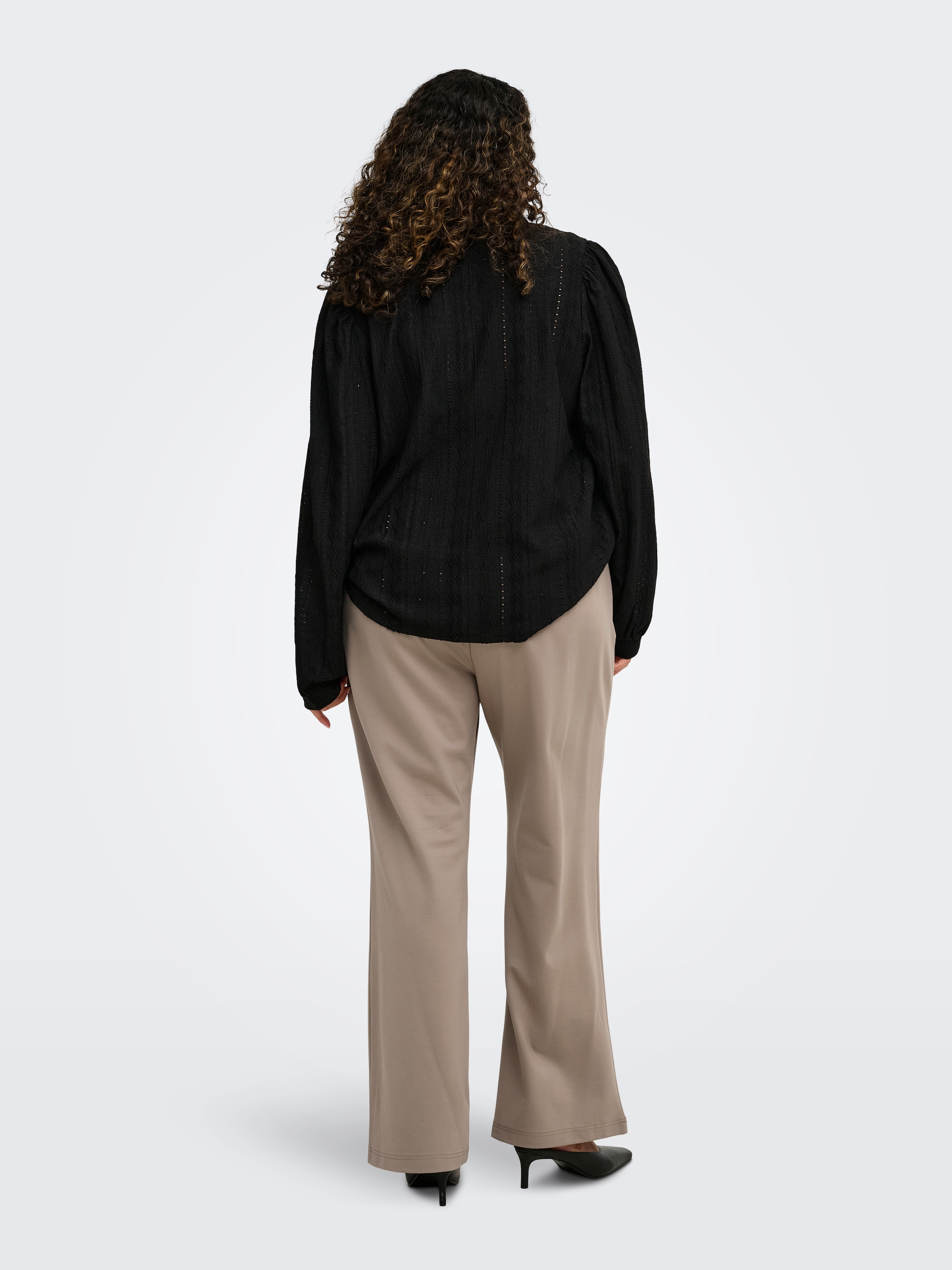 ONLY CARMAKOMA Anzughose »CARGOLDTRASH LIFE MW STRAIGHT PANT NOOS«  Viskosemischung, Regular Waist
