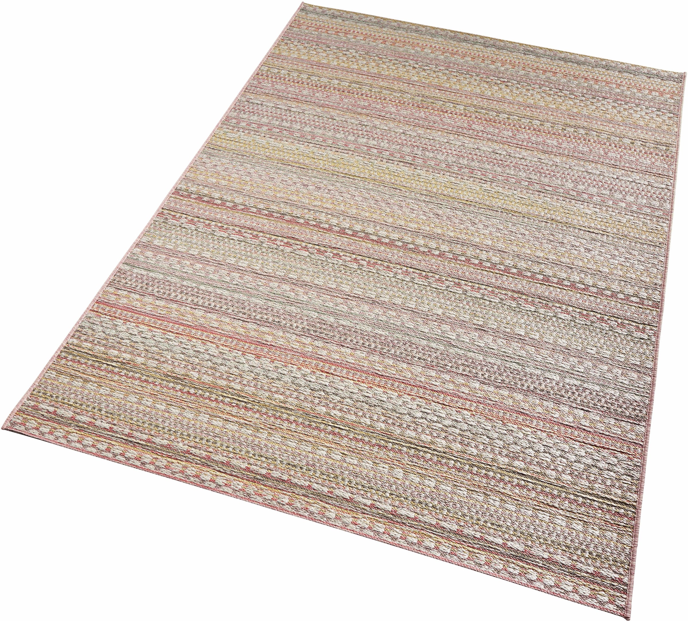 NORTHRUGS Teppich "Pine", rechteckig, 7 mm Höhe, In-und Outdoor geeignet, Strapazierfähig und pflegeleicht, Flachgewebe