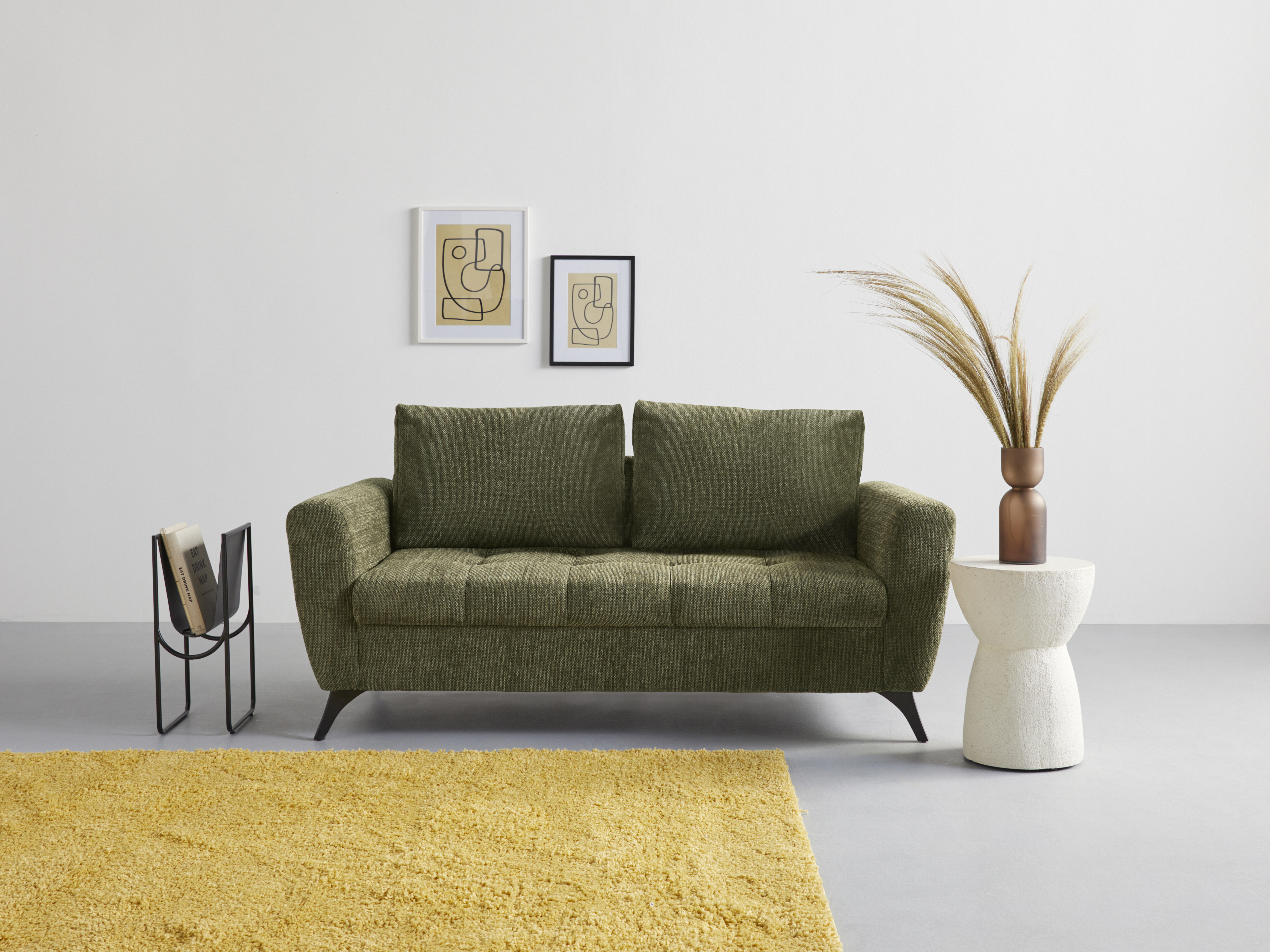 INOSIGN Big-Sofa »Lörby«, pro mit 140kg Belastbarkeit | bis clean-Bezug auch BAUR Sitzplatz, Aqua