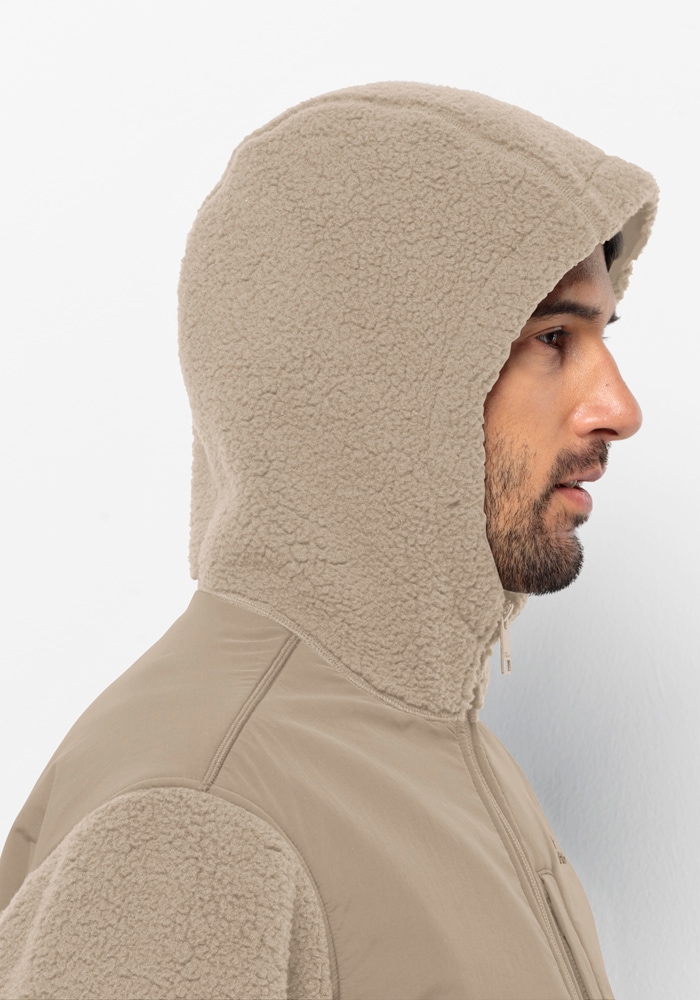 Jack Wolfskin Fleecejacke »FELSLICHT HOODED JKT M«, mit Kapuze