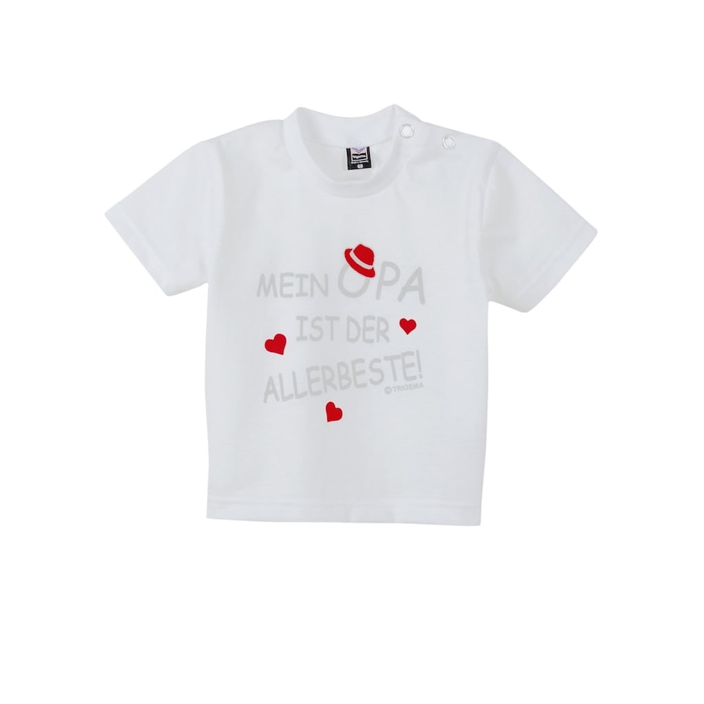 Trigema T-Shirt »TRIGEMA T-Shirt Opas Liebling«, (1 tlg.)