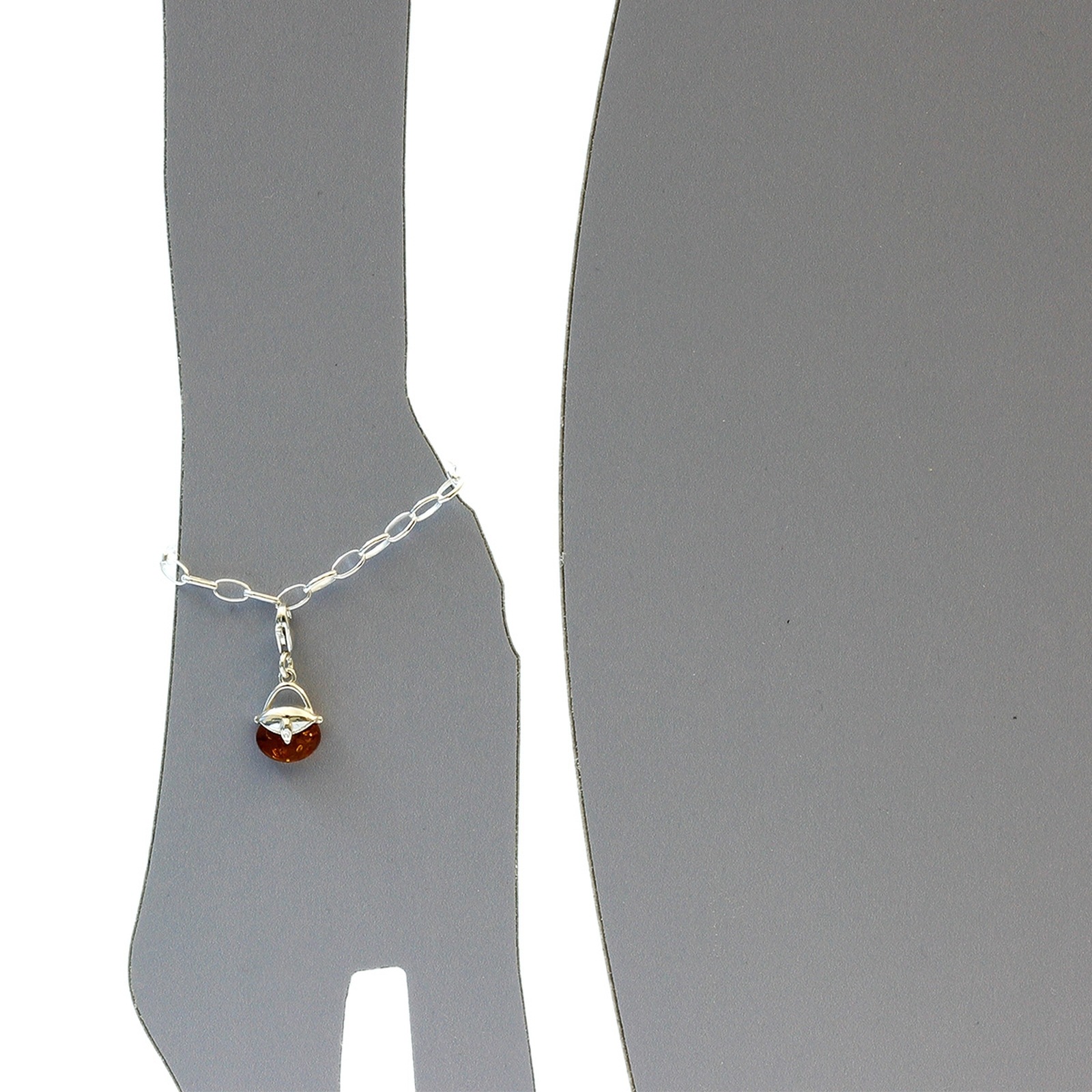 OSTSEE-SCHMUCK Handbag Pendant Silver 925 Amber Size 25 2