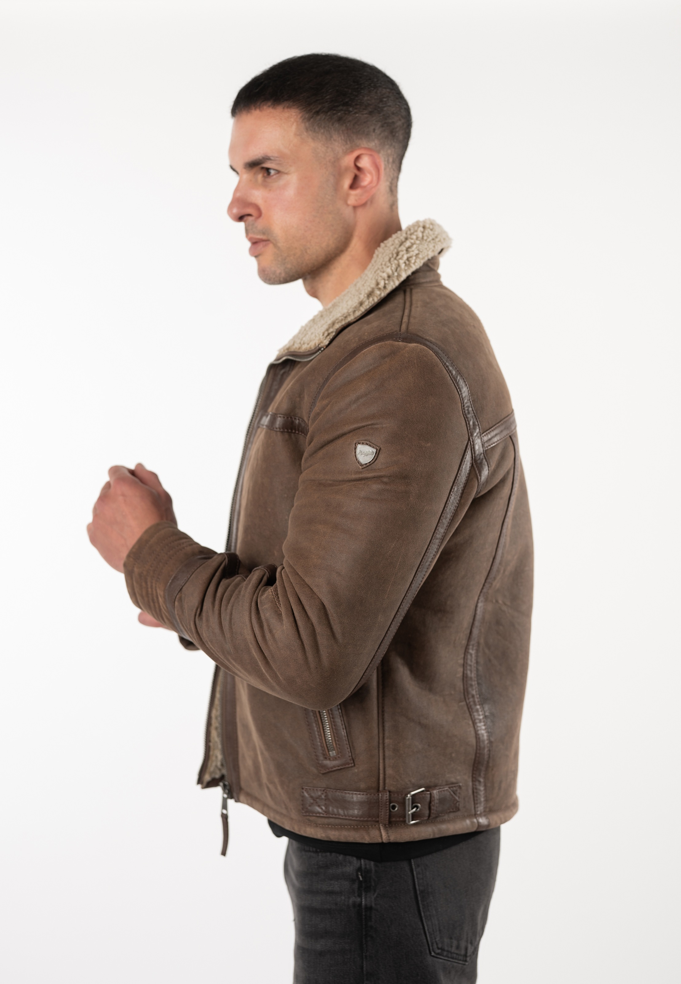 Mauritius Lederjacke »MMArcticon« mit Umlegekragen, Regular Fit