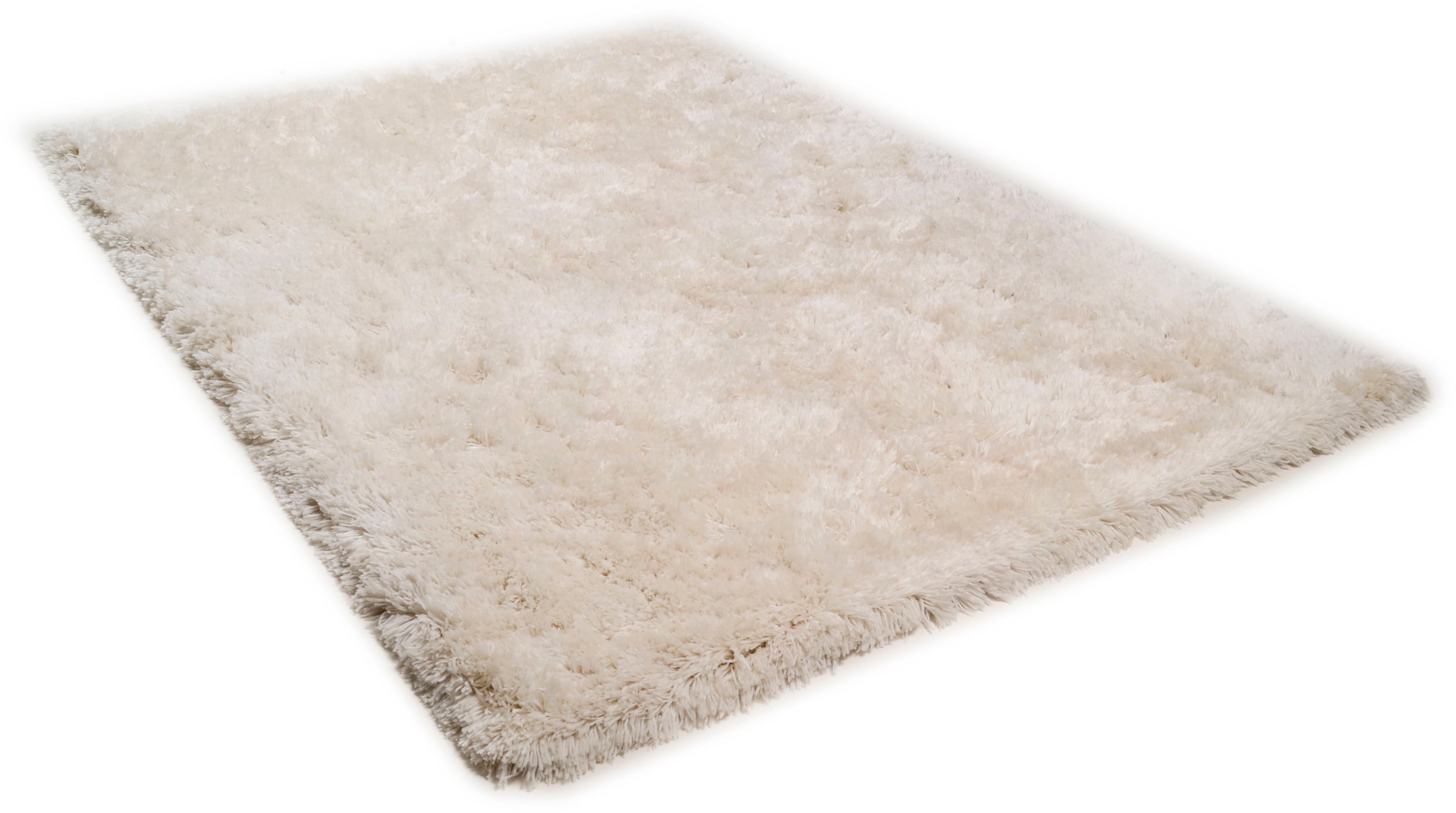 THEKO Hochflor-Teppich "Flokato" rechteckig 60 mm Höhe Uni Farben, handgetu günstig online kaufen