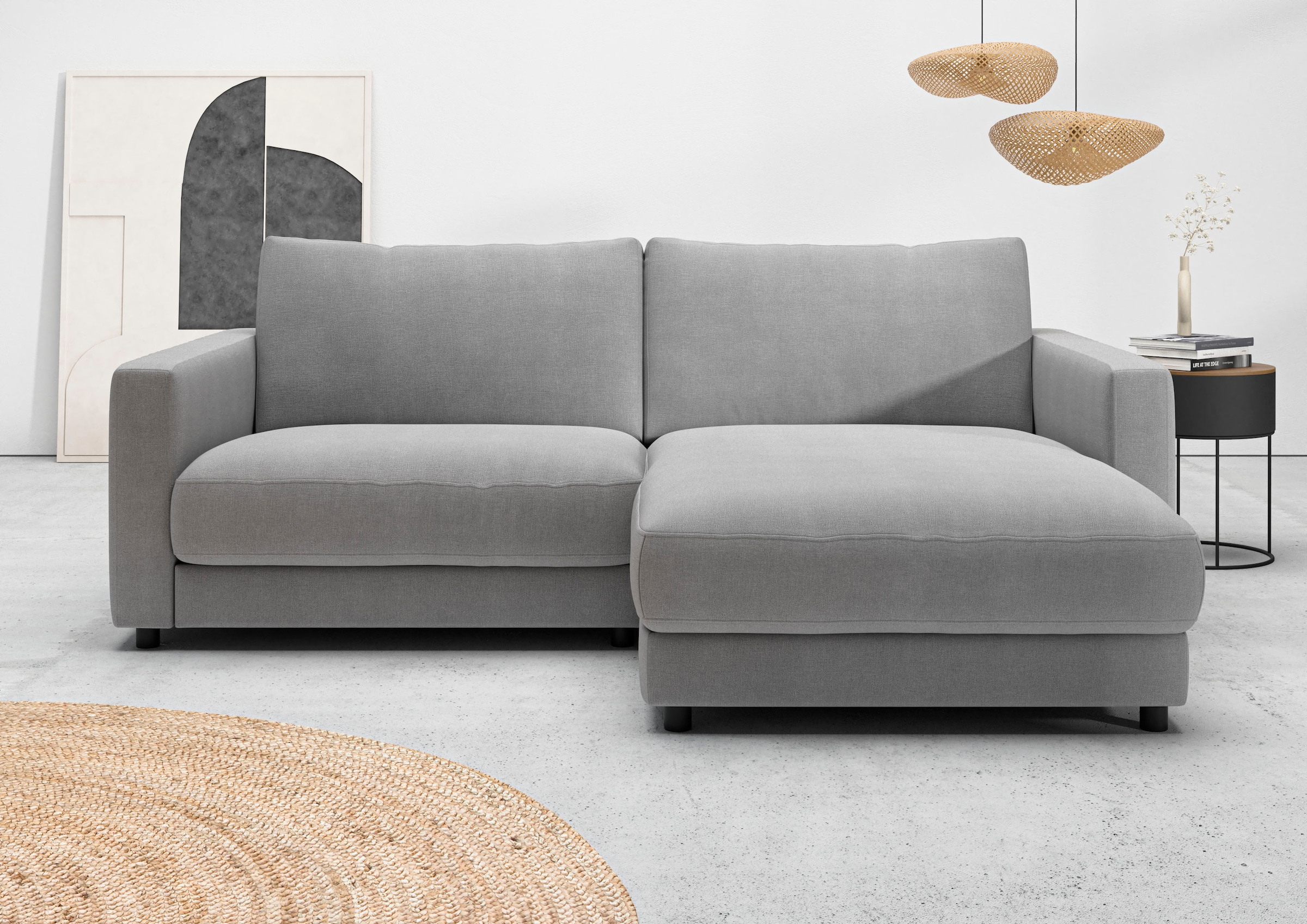 Home affaire Ecksofa "Ecksofa Jiro, L-Form, große Sitztiefe, Breite 226 cm" günstig online kaufen