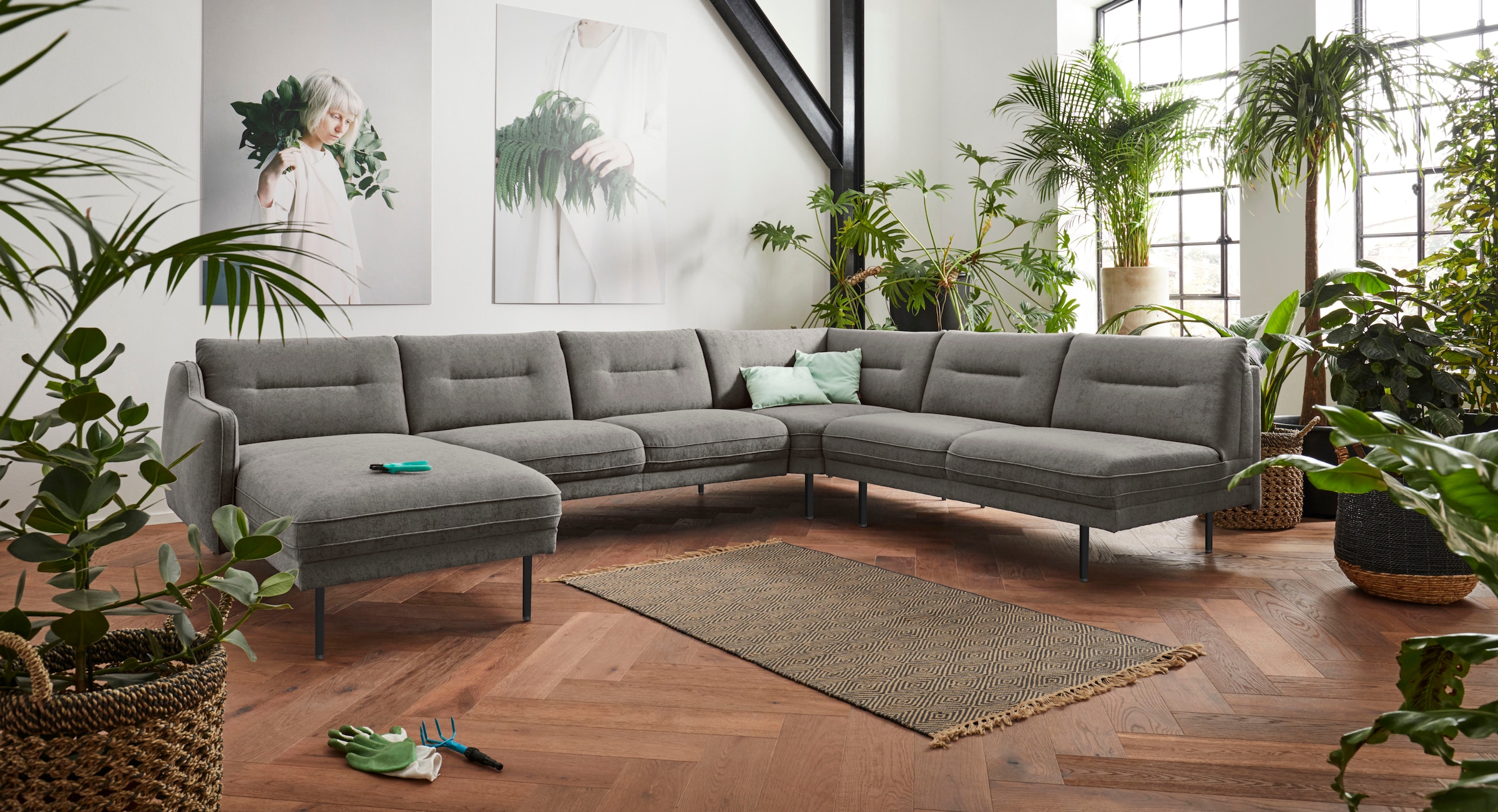 andas Wohnlandschaft "Nordfyn U-Form", edles Design in 3 Bezugsqualitäten, günstig online kaufen