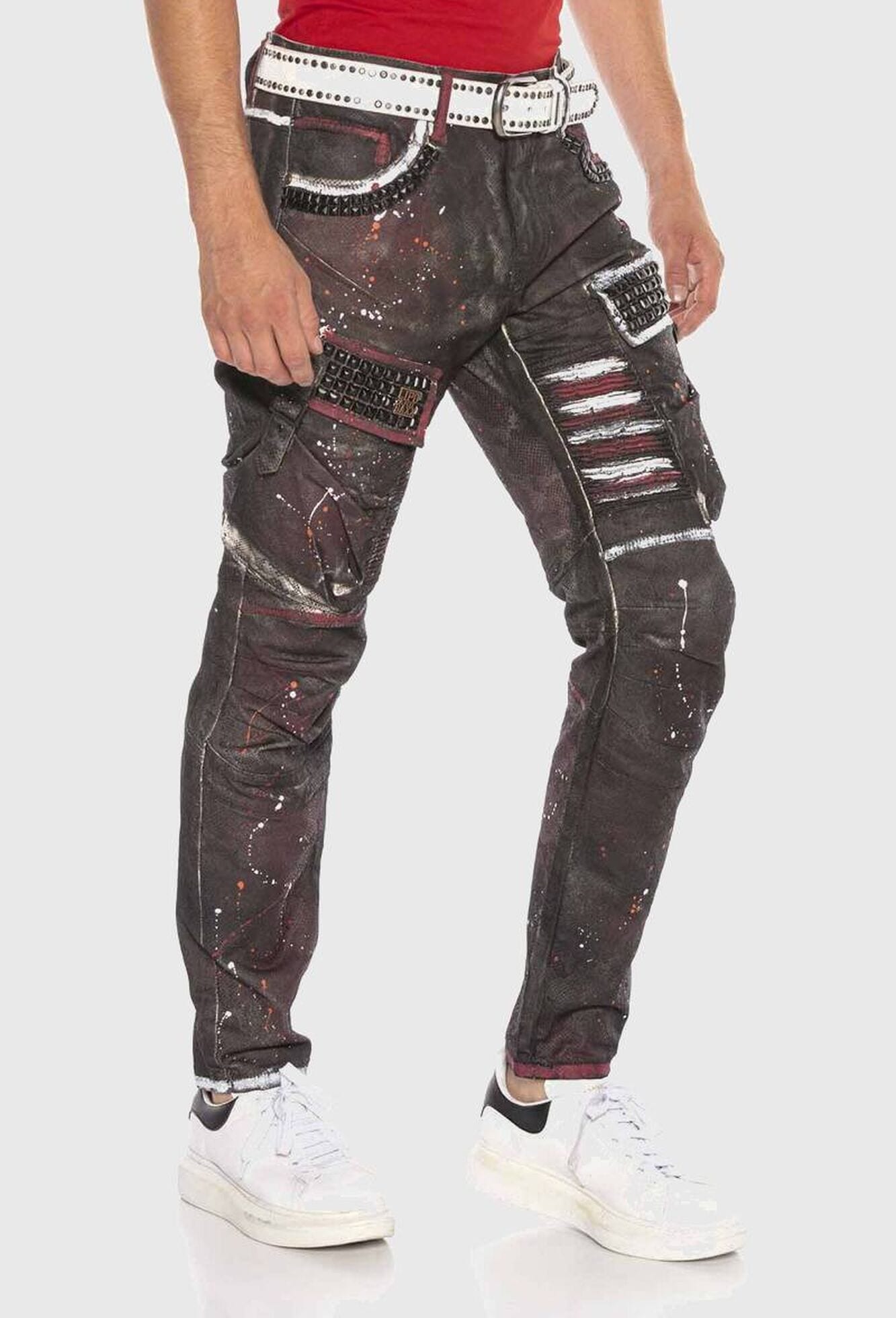 Cipo & Baxx 5-Pocket-Jeans »Cipo & Baxx Jeans« mit coolem Print